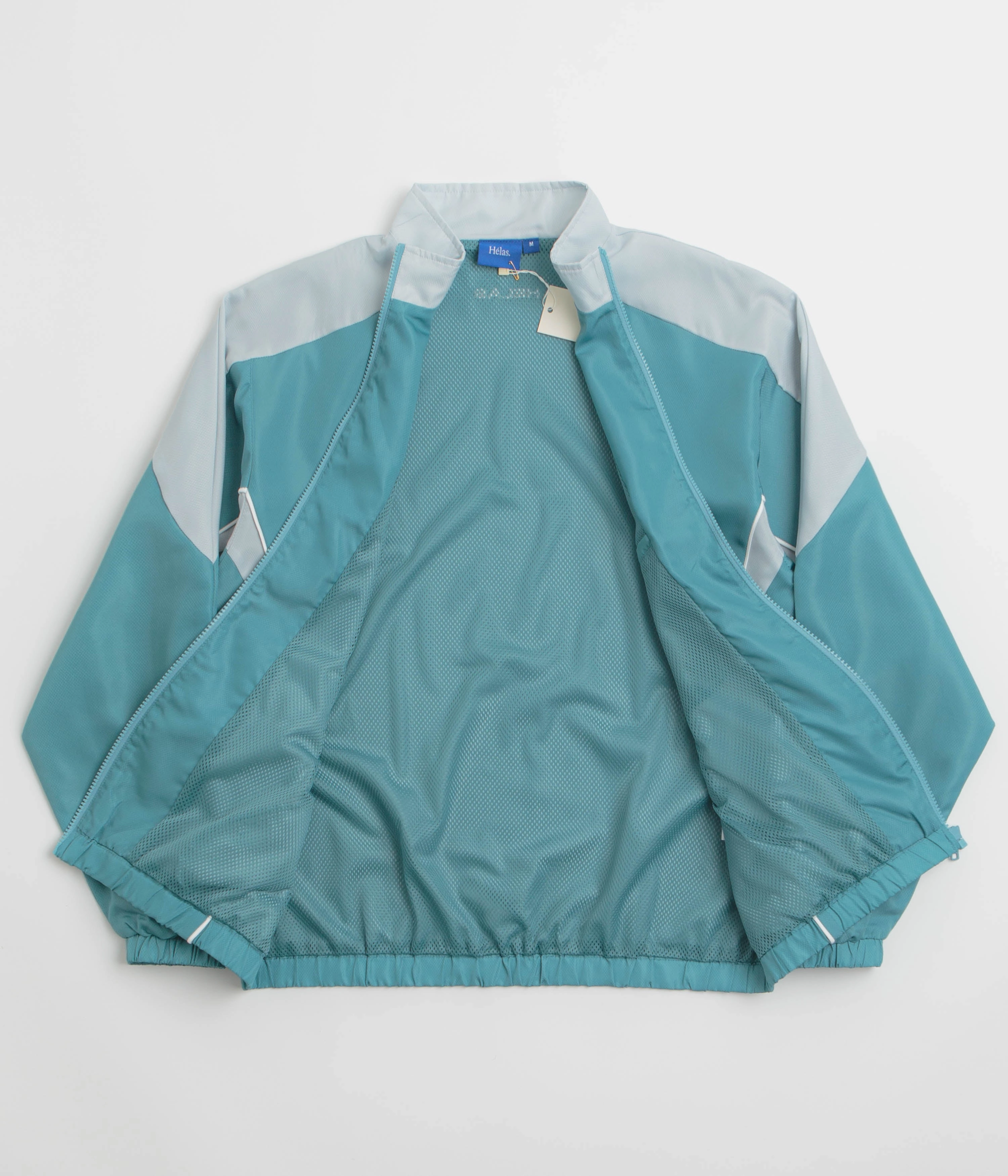 Zippered Closure Helas Compete Tracksuit Jacket - Grey / Blue