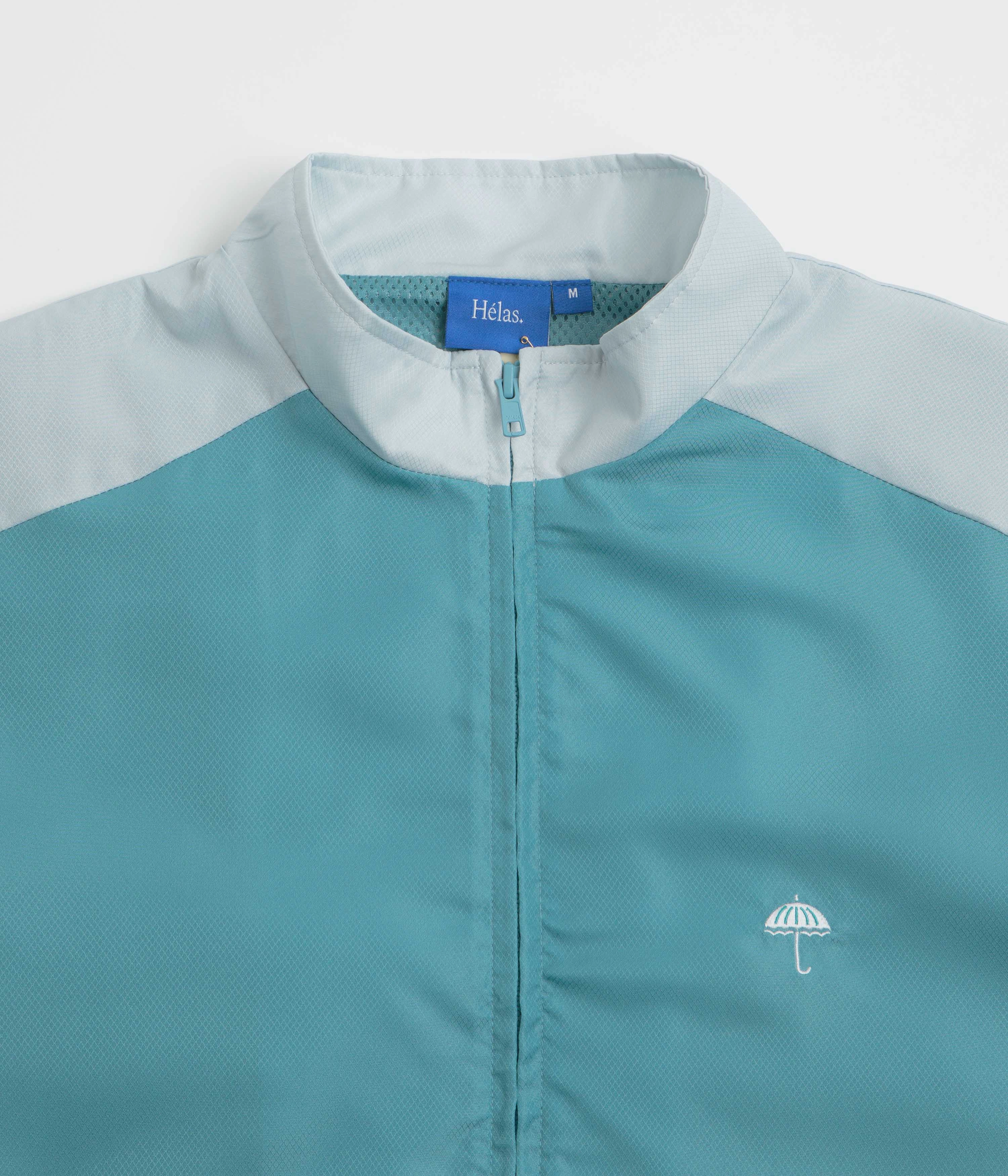 Helas Compete Tracksuit Jacket - Grey / Blue Lightweight Construction Asset