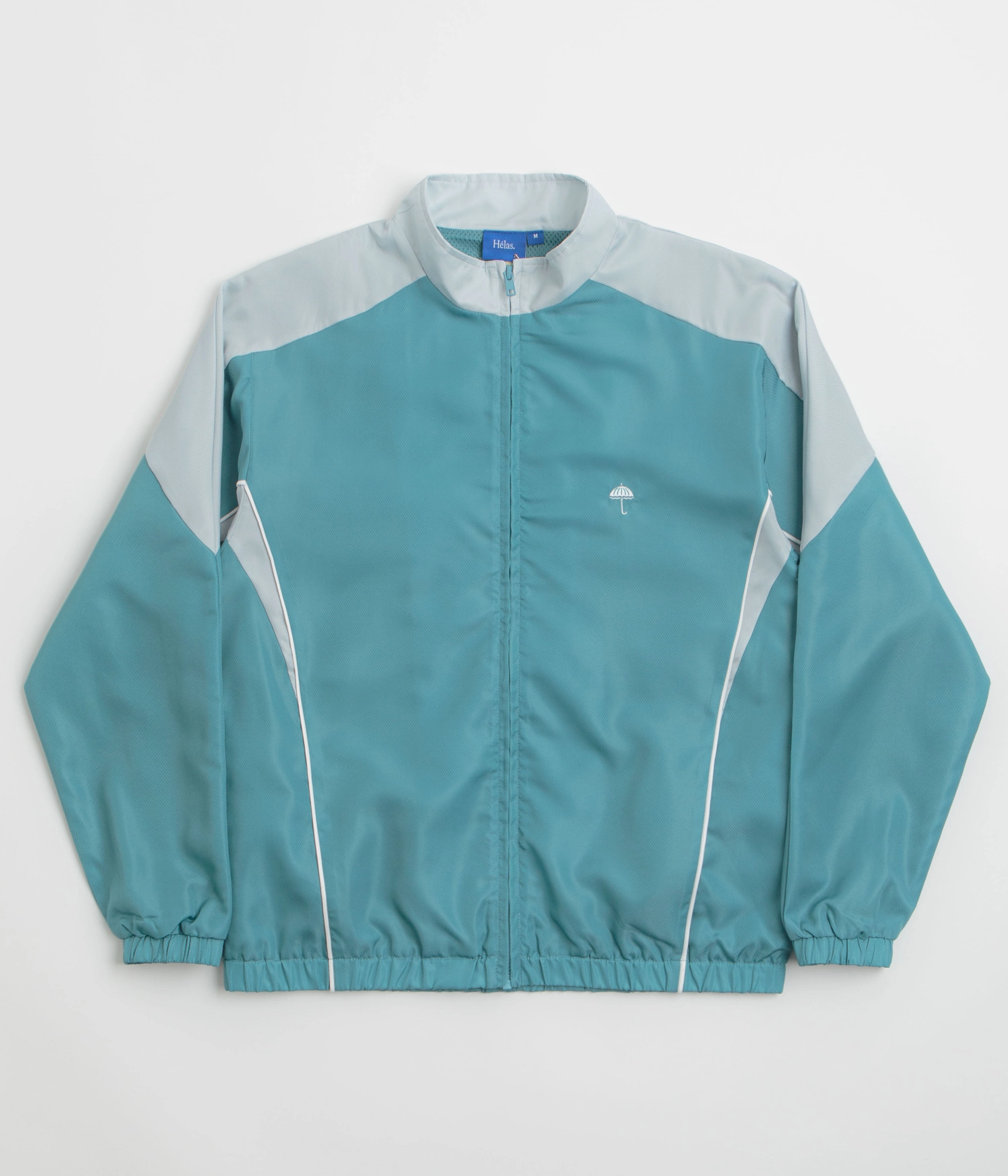 Helas Compete Tracksuit Jacket - Grey / Blue Deodorant