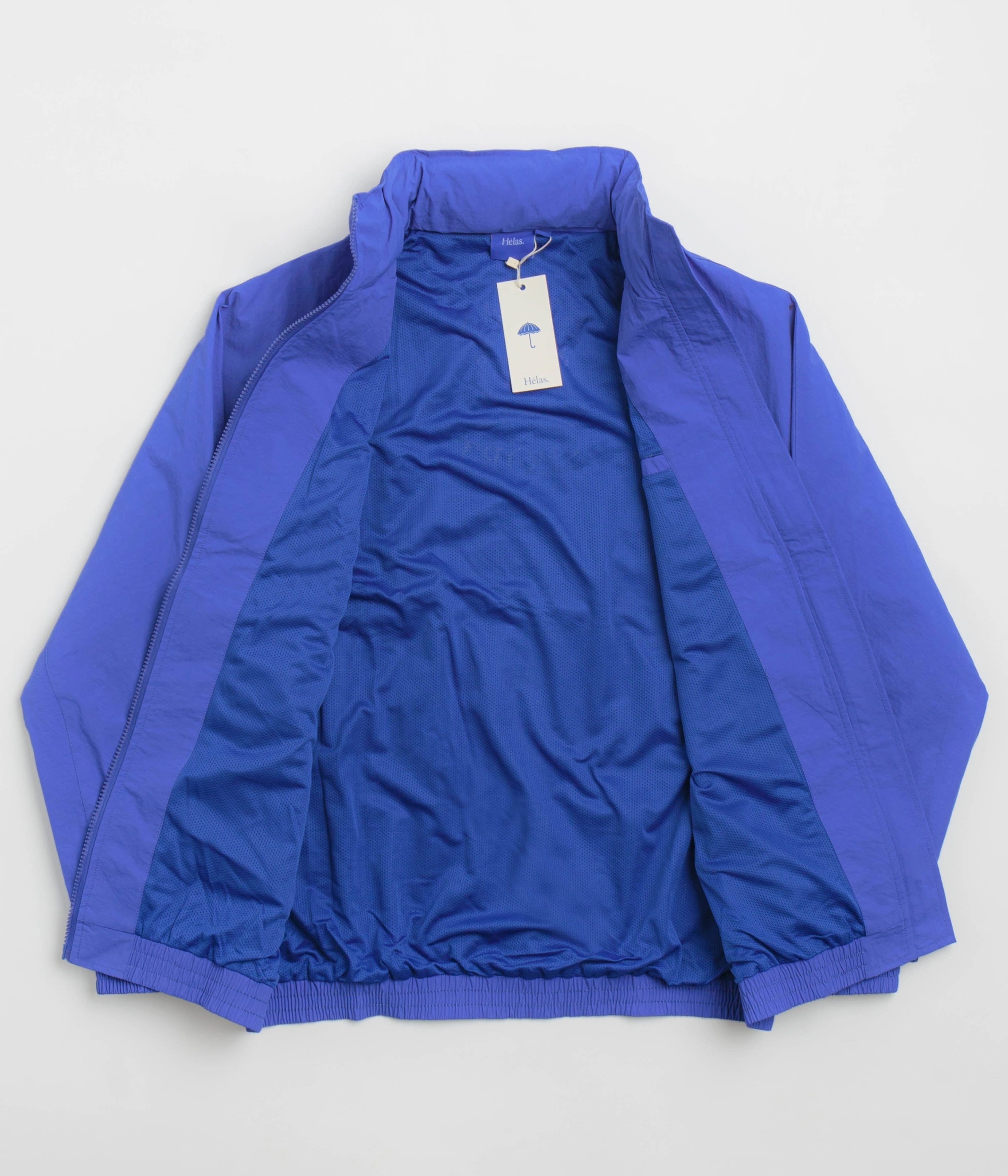 Helas Helas Sport Tracksuit Jacket - Blue Stand Windproof Construction