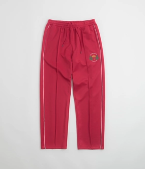 Wide Leg Functional Fit Helas La Marque Tracksuit Pants - Burgundy