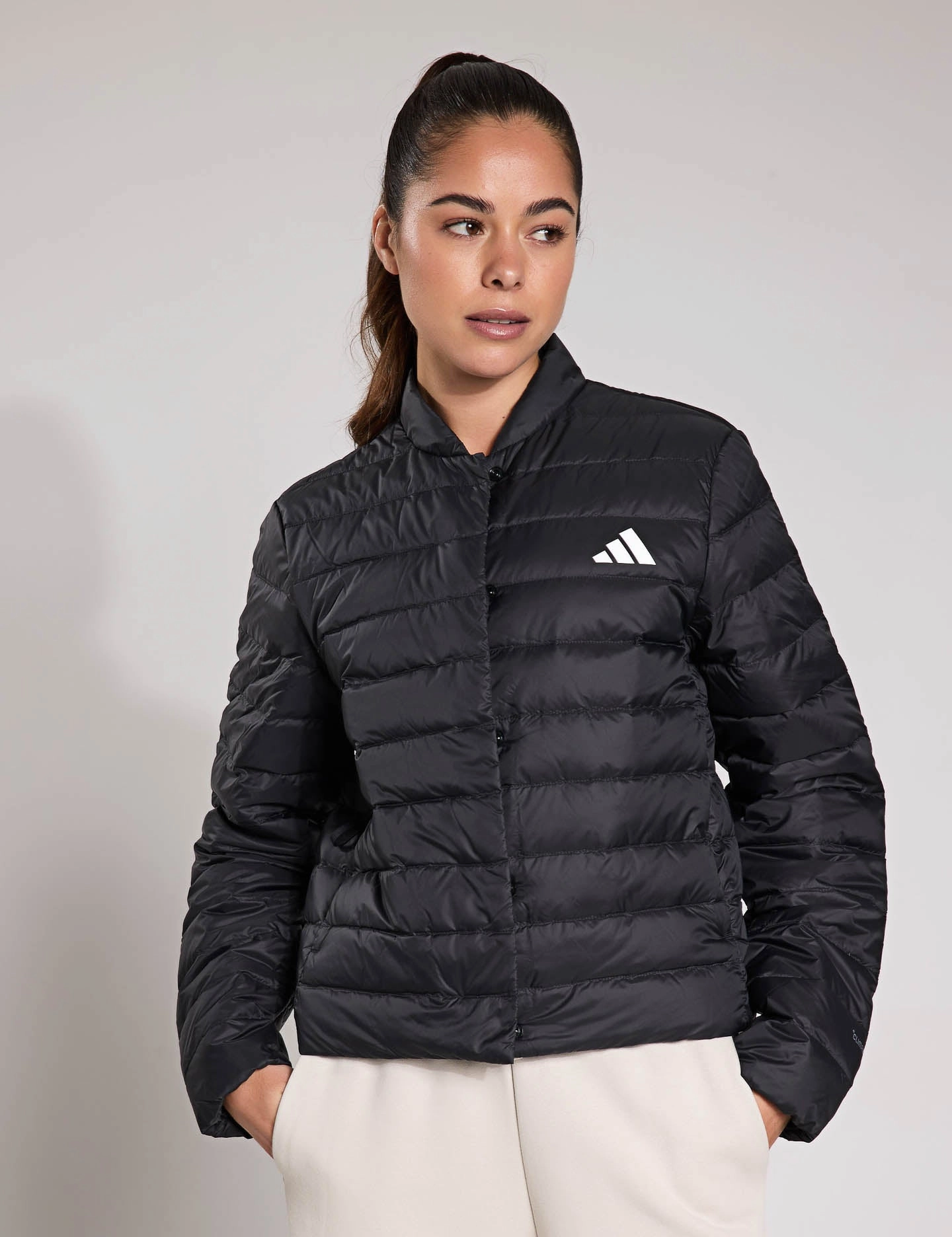 Helionic Light Down Jacket - Black Gloss Free Texture