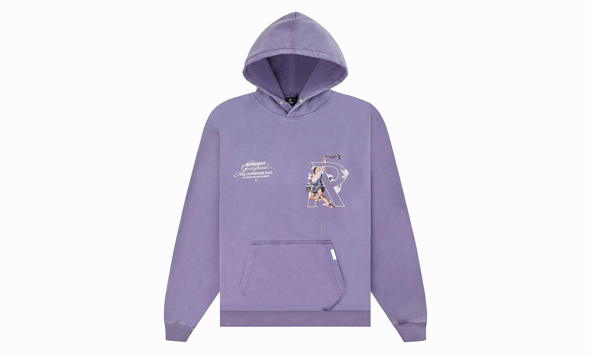 Hermes Pullover Hoodie "Purple"