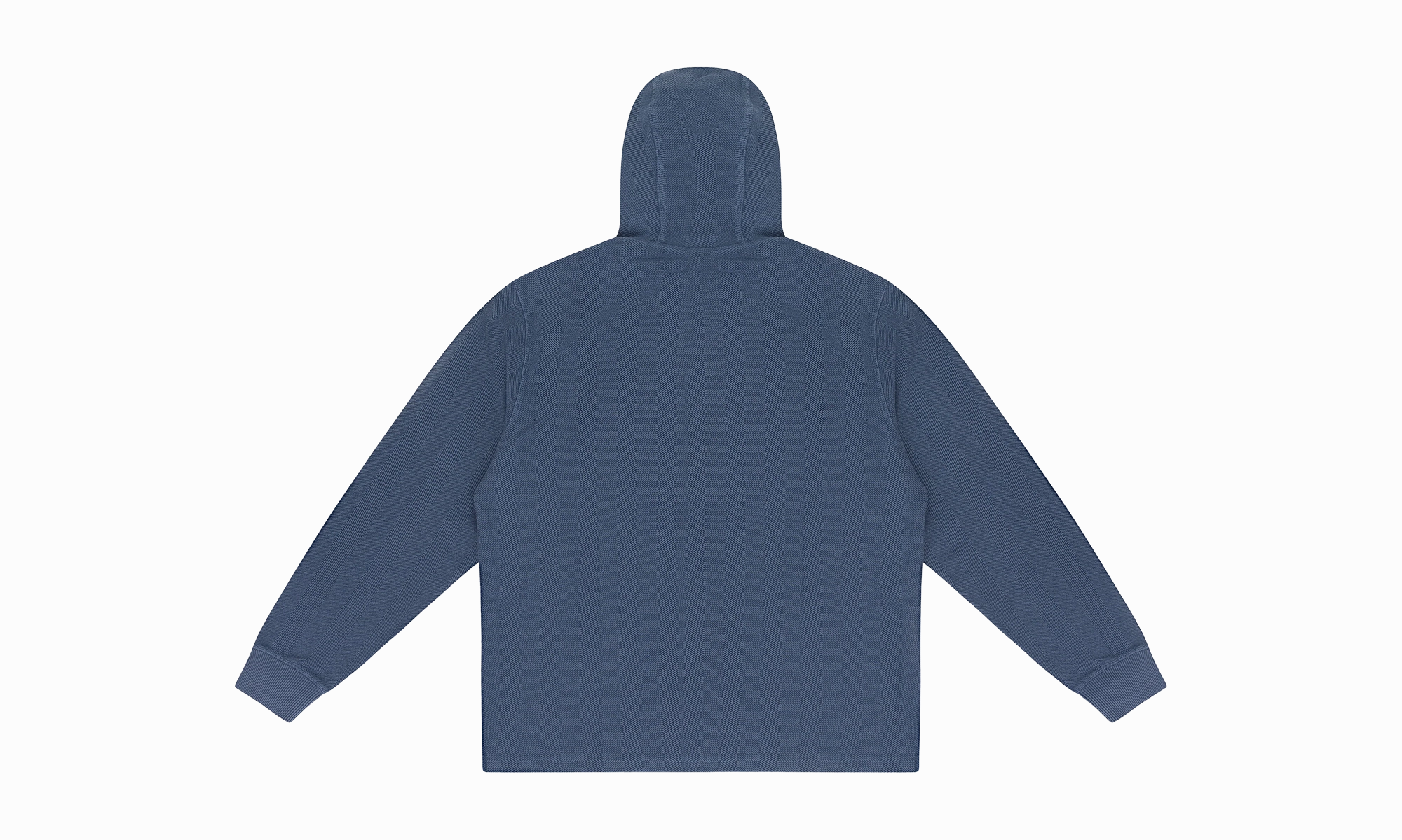 HERRINGBONE TERRY HOODIE "Indigo"