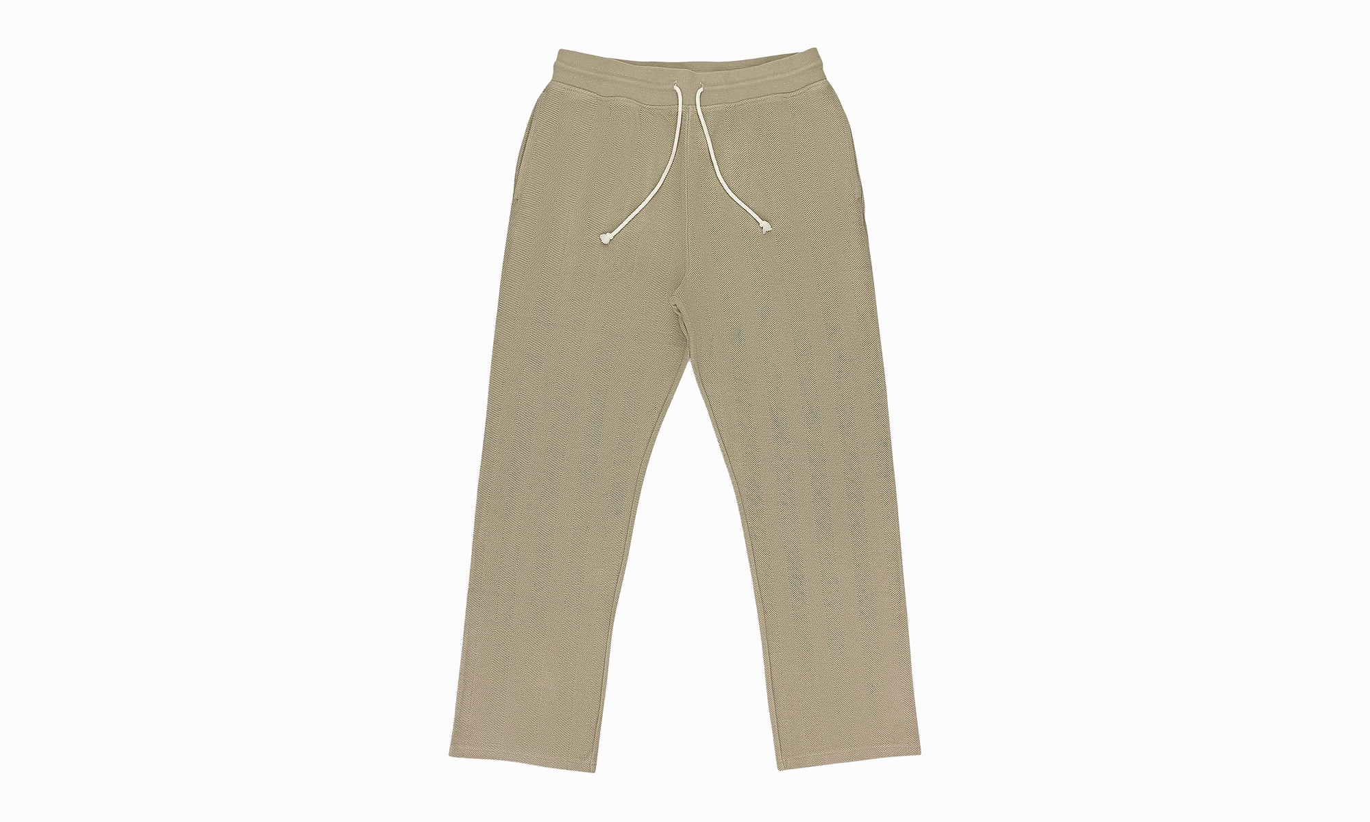 HERRINGBONE TERRY SWEATPANTS "Tan"
