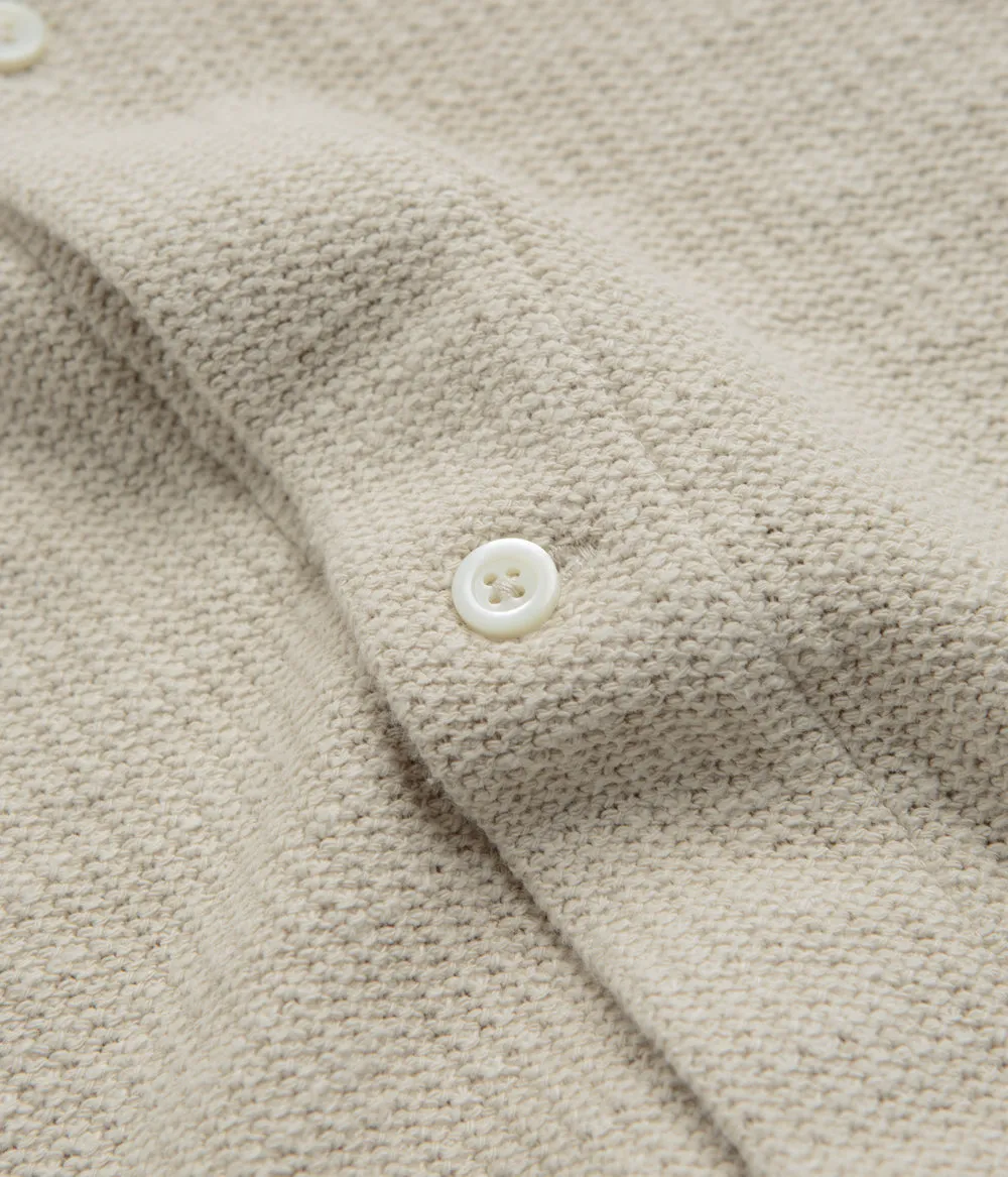Ruffle Edge Norse Projects Gustav Crochet Shirt - Oatmeal