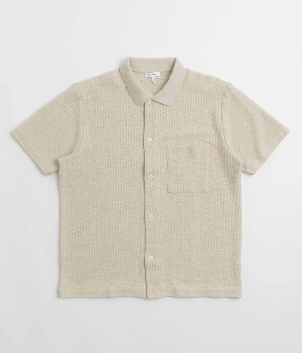 Norse Projects Gustav Crochet Shirt - Oatmeal Sleepwear family gathering