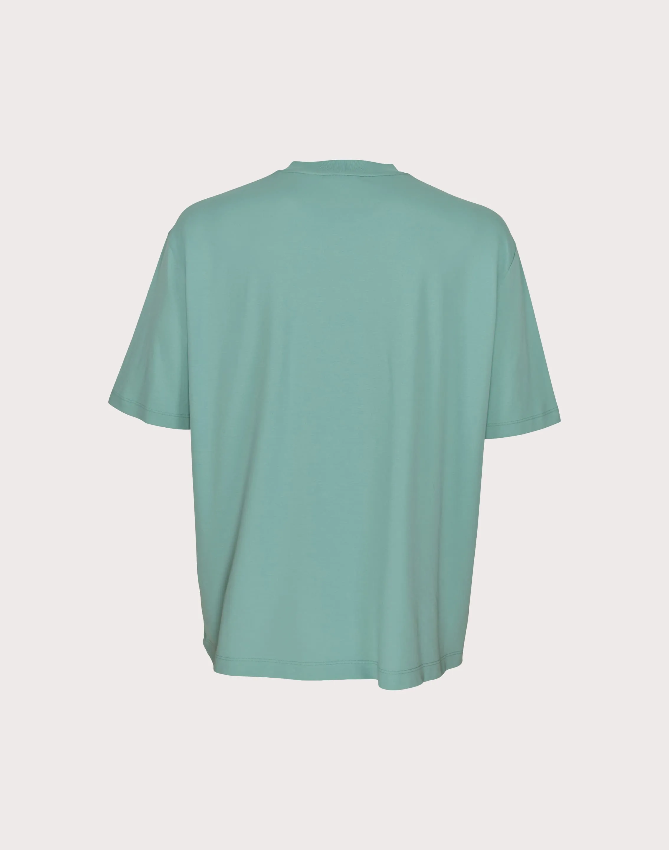 OdorResistant Fabric Airtight Zipper Lacoste Disrupt Script Teal Tee