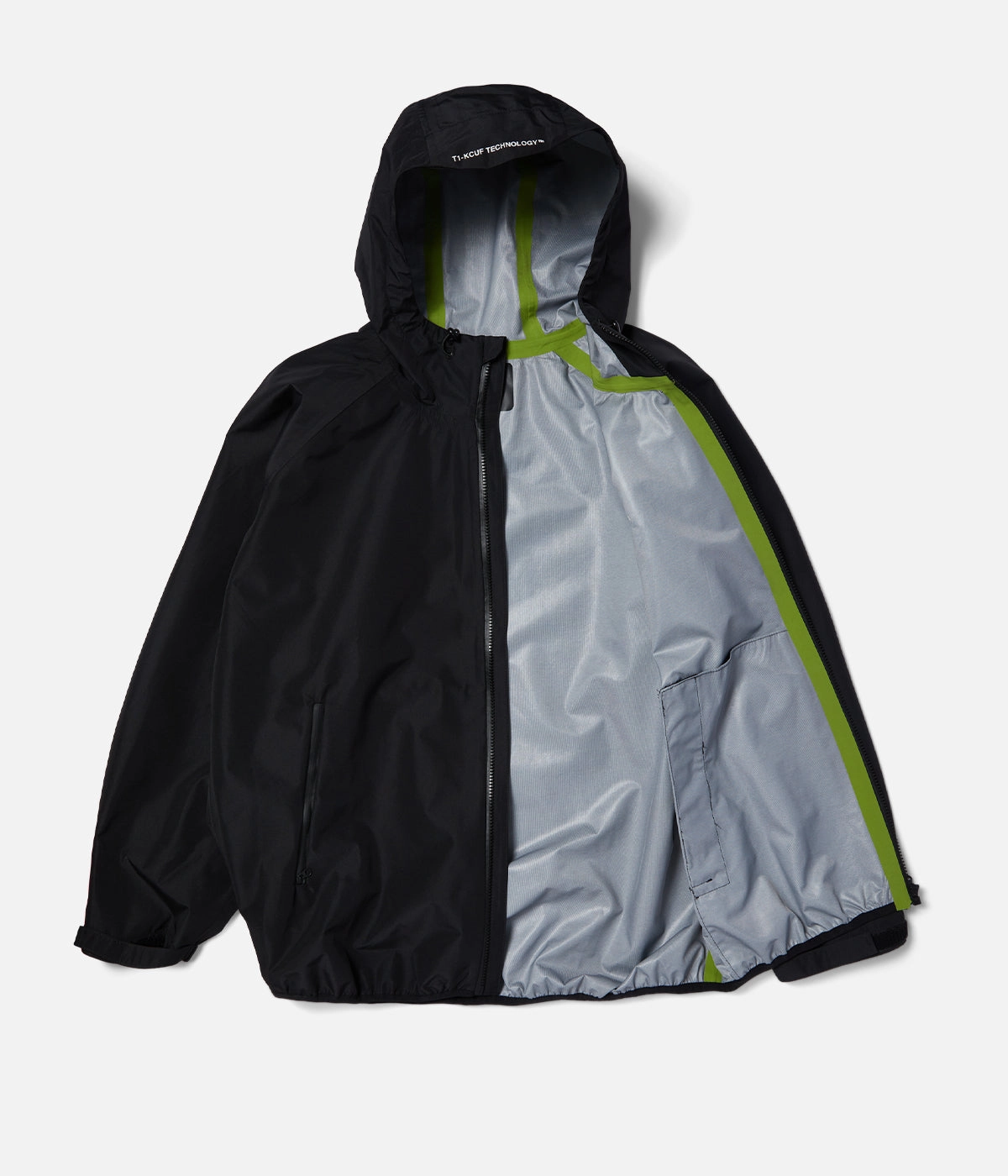 Huf Rainier Shell Jacket Glove Friendly Cuff Design Fade Resistant