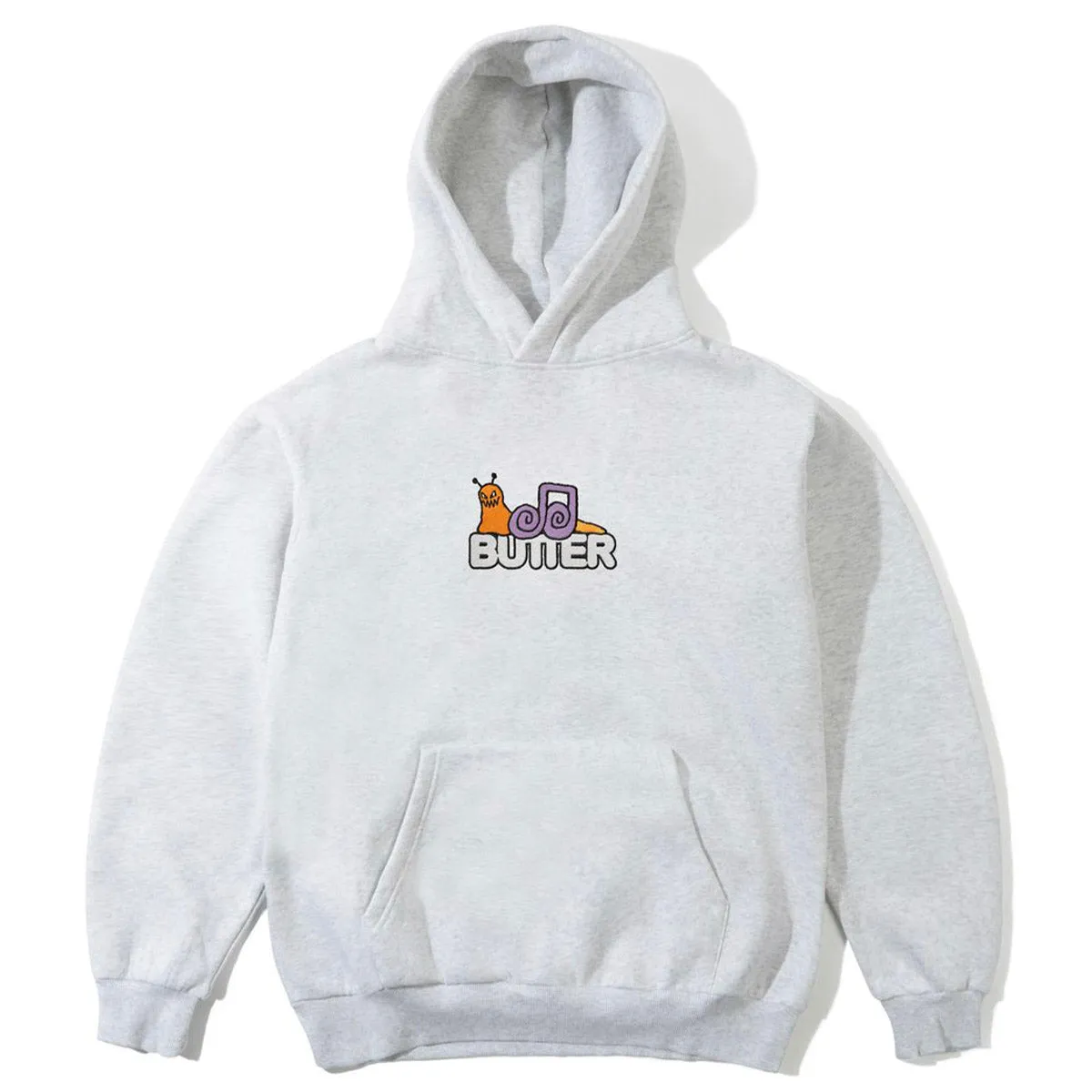 Butter Goods - Snail Hoodie Ash High-Quality Fabric