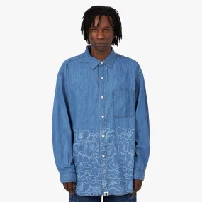 BAPE 30th Anniversary Denim Shirt / Light Indigo formal dinner