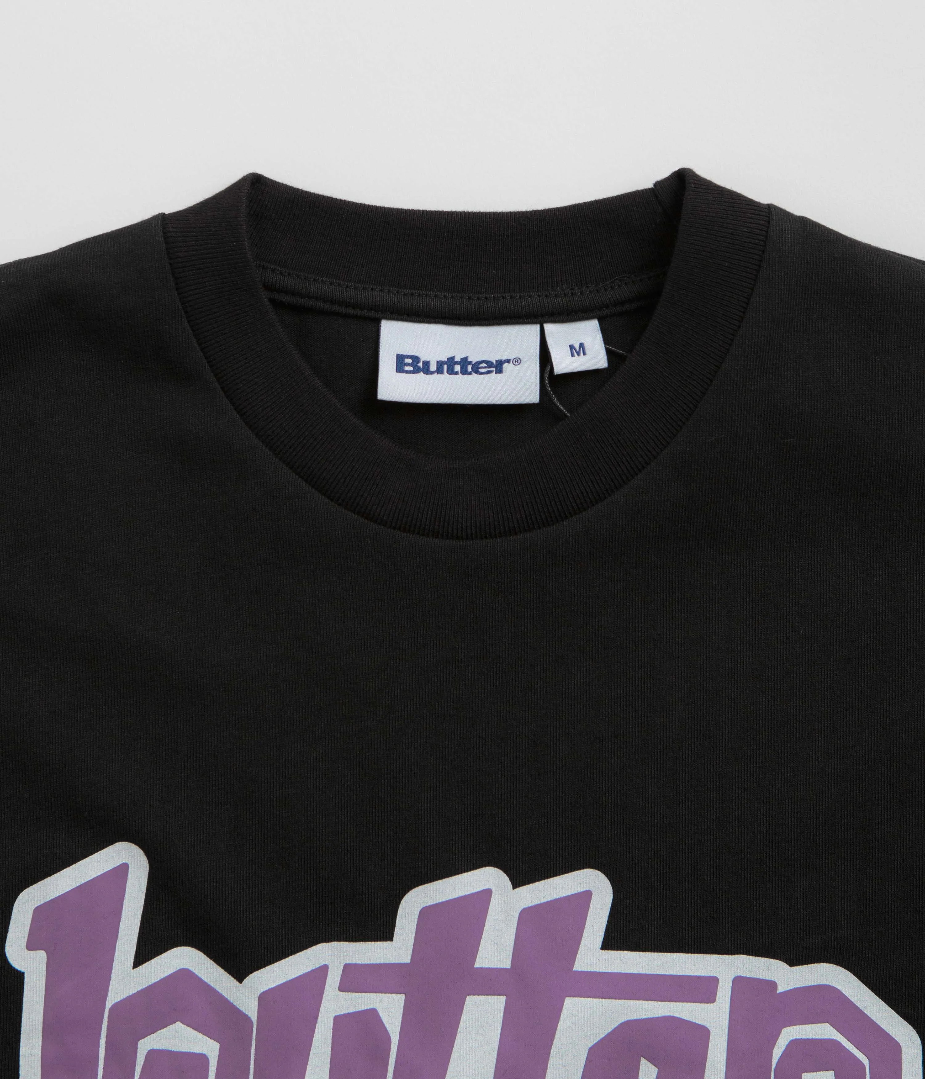 quick-drying Butter Goods Swirl T-Shirt - Black / Purple