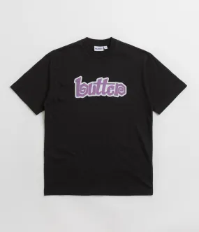 Zumba surfing venue Butter Goods Swirl T-Shirt - Black / Purple