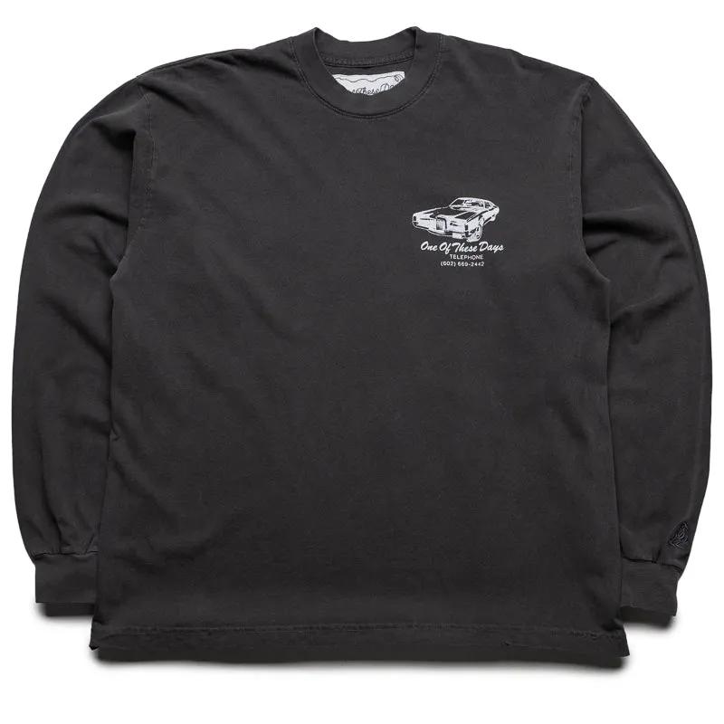 care instructions Limited availability One Of These Days Tire Service L/S Tee - Washed Black