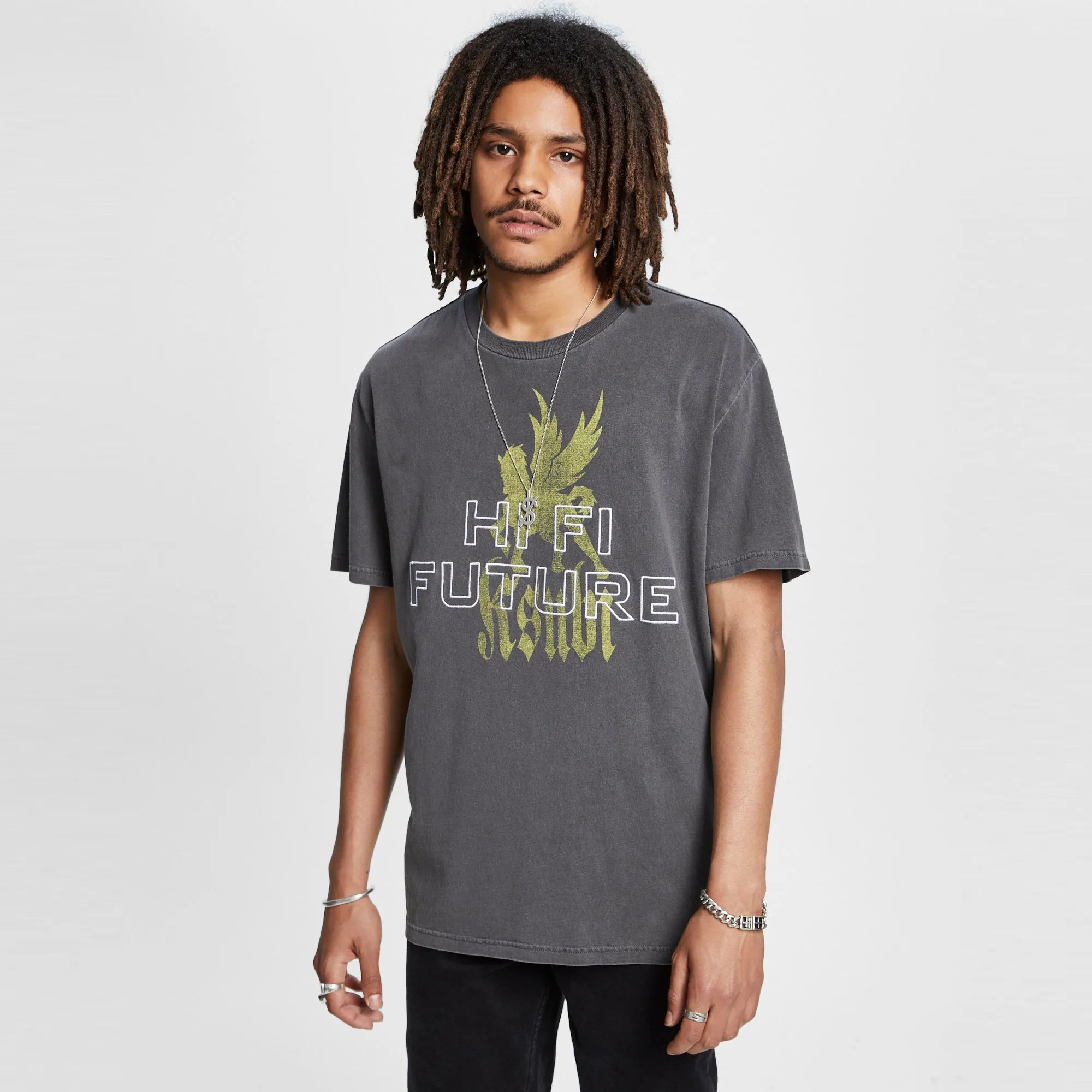 RecycledPolyester HIGH HORSE KASH SS TEE - GREY