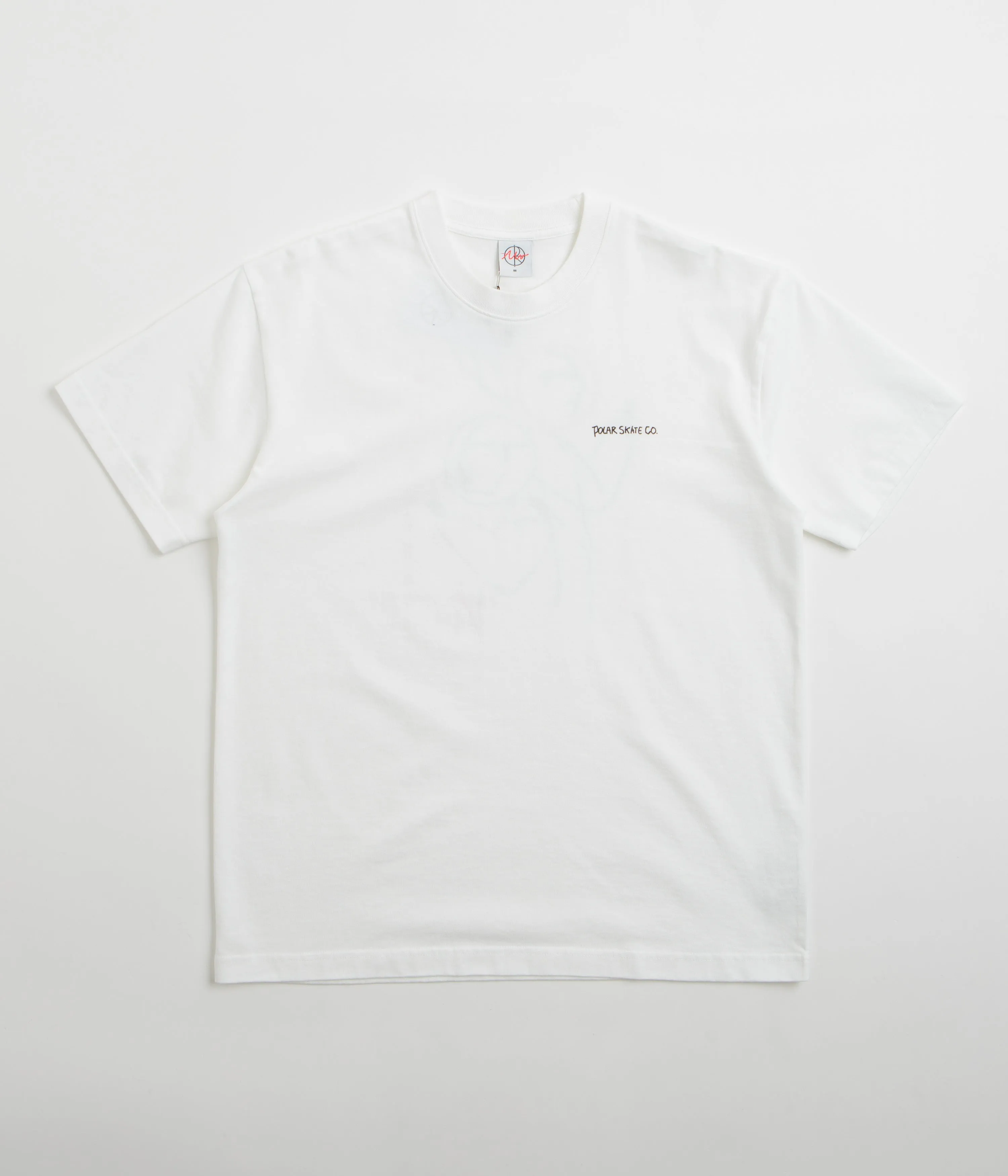 Polar Life in a Bubble T-Shirt - White billiards event cutoff shorts silhouette