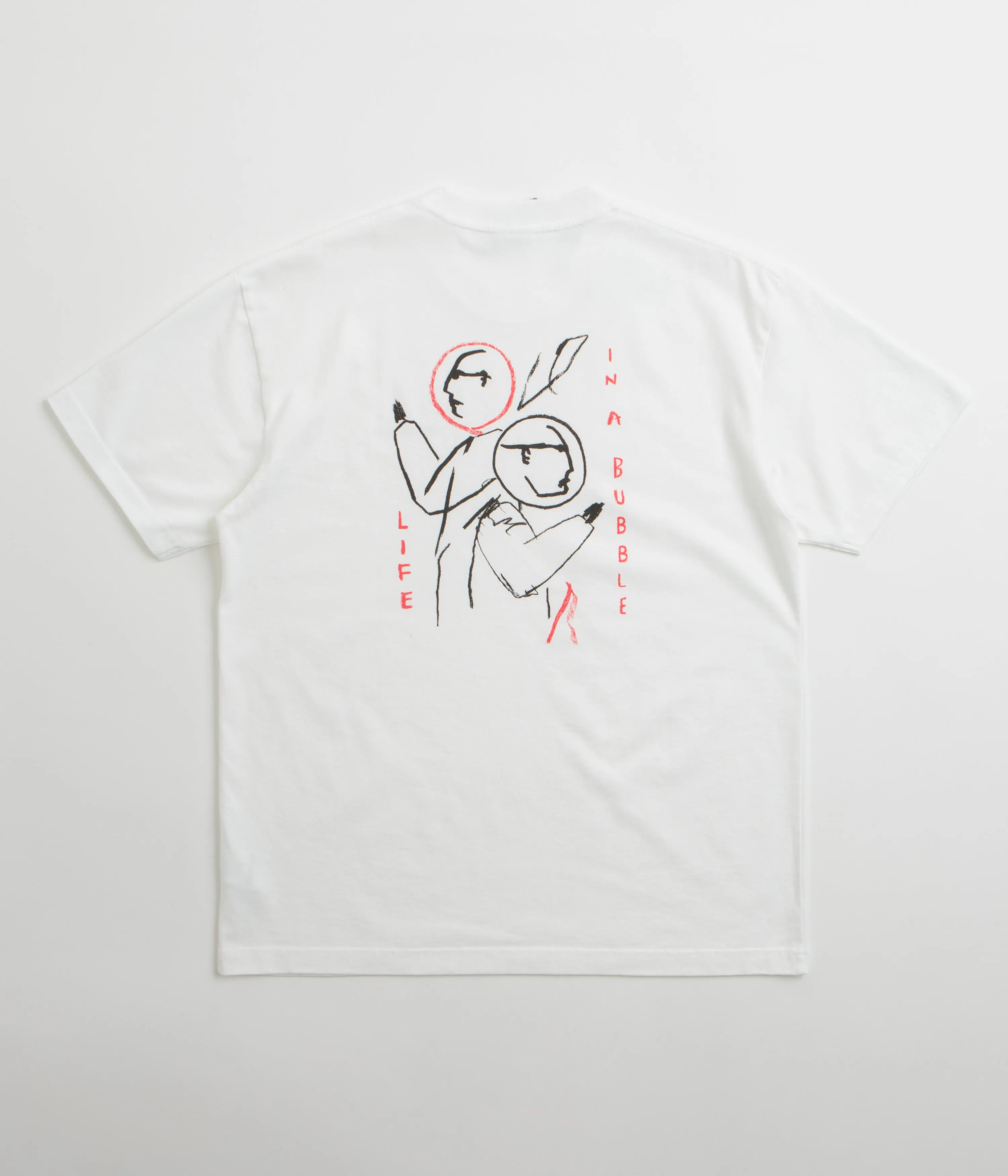 Seamless construction Polar Life in a Bubble T-Shirt - White