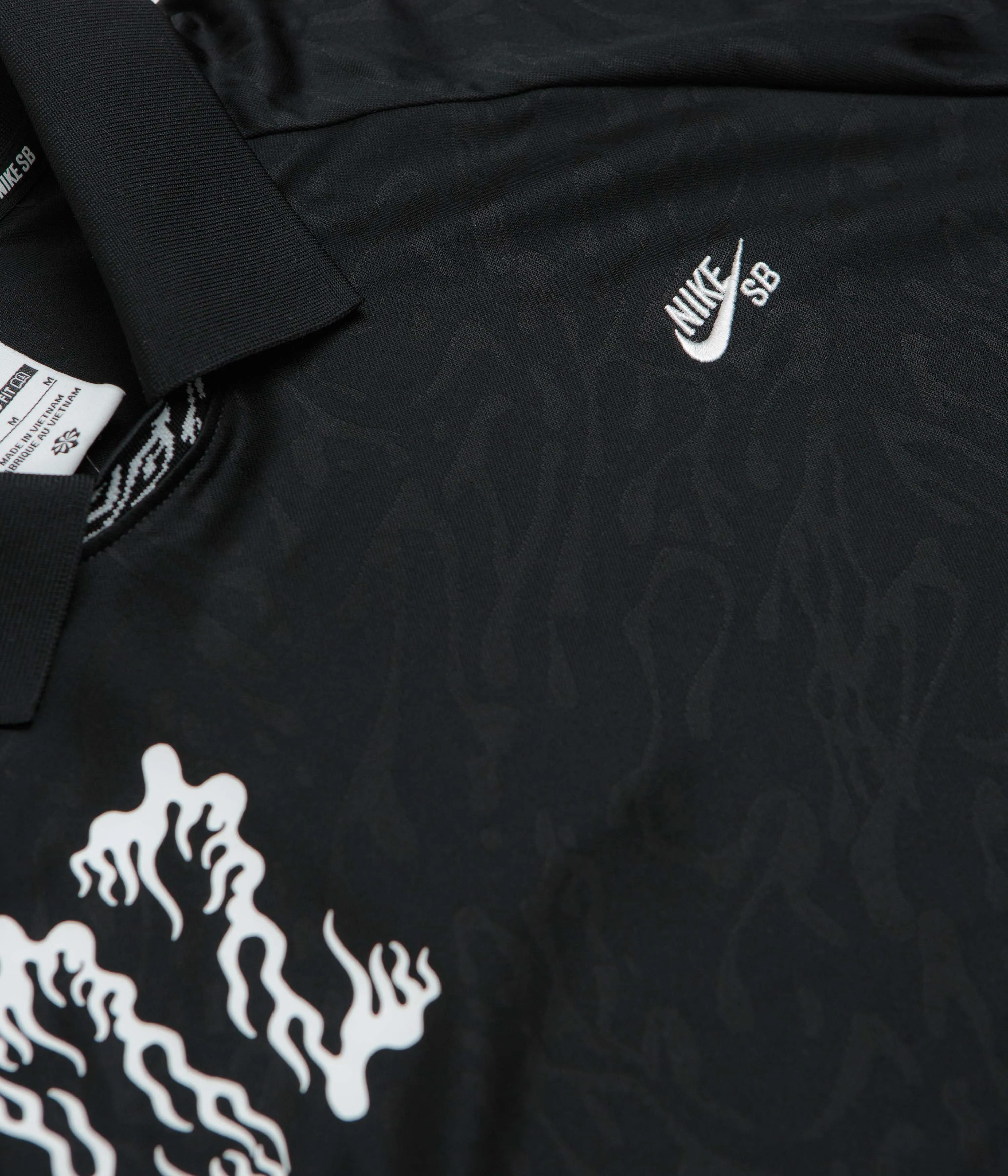 camping clothes Nike SB Jacquard Jersey - Black / Black / White
