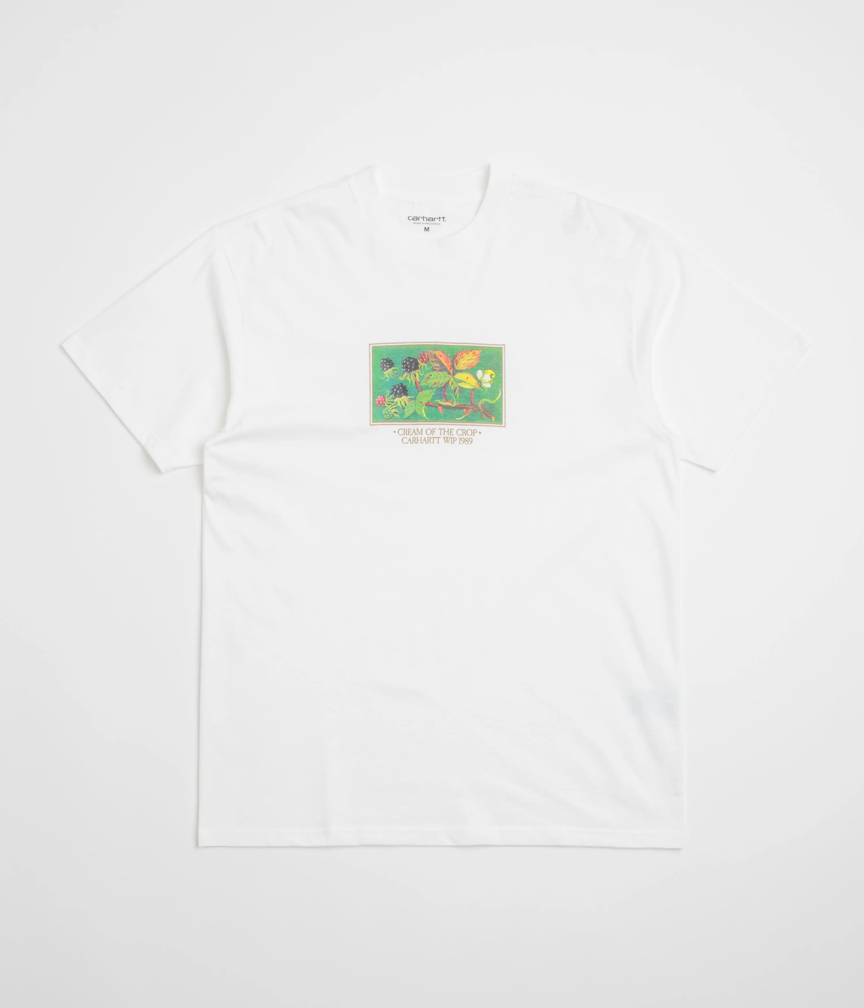 Low Profile Collar Stays Carhartt Cream Of The Crop T-Shirt - White