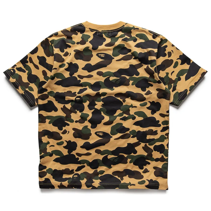 A Bathing Ape 1st Camo Point Tee - Yellow Embroidered Details