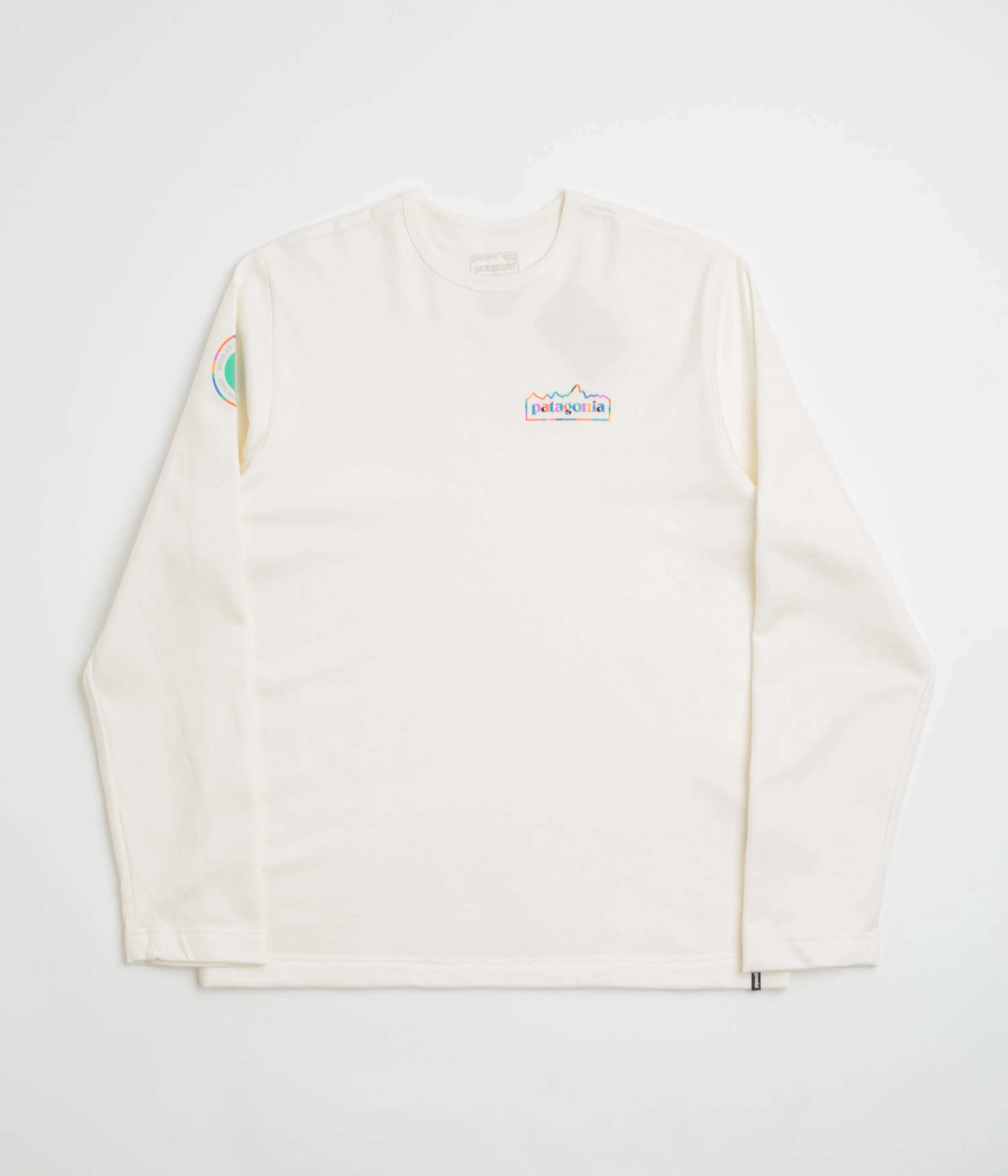 Patagonia Unity Fitz Wildrise Crewneck Sweatshirt - Birch White surfing suitable rainy day wear