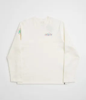 Patagonia Unity Fitz Wildrise Crewneck Sweatshirt - Birch White surfing suitable rainy day wear