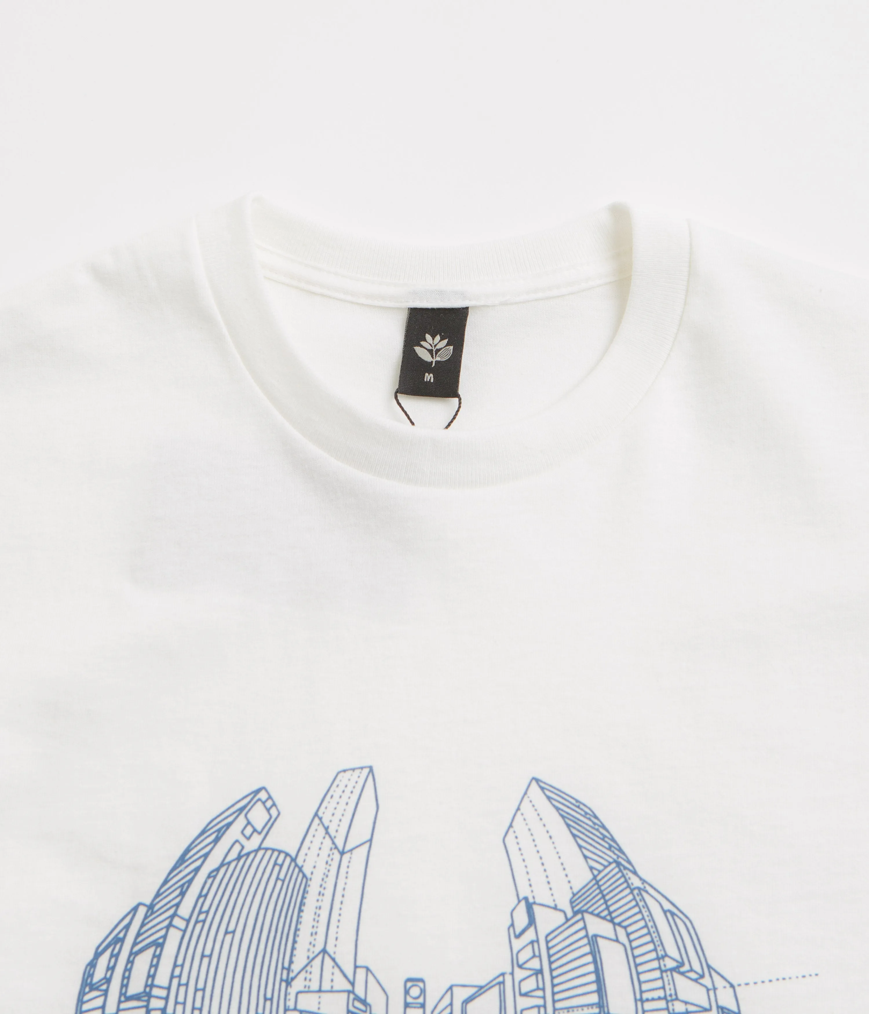 Magenta 3D T-Shirt - White Busy street