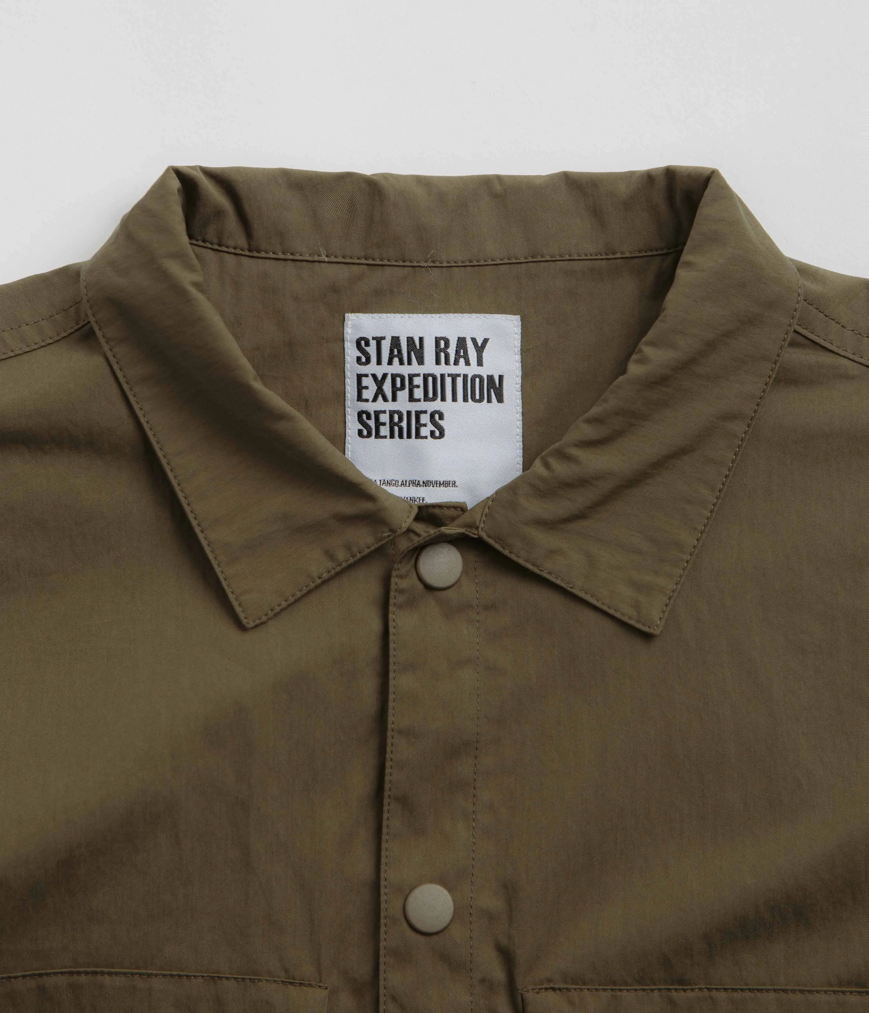 Stan Ray Active Shirt - Olive Contrast Stitch Cruise Collection