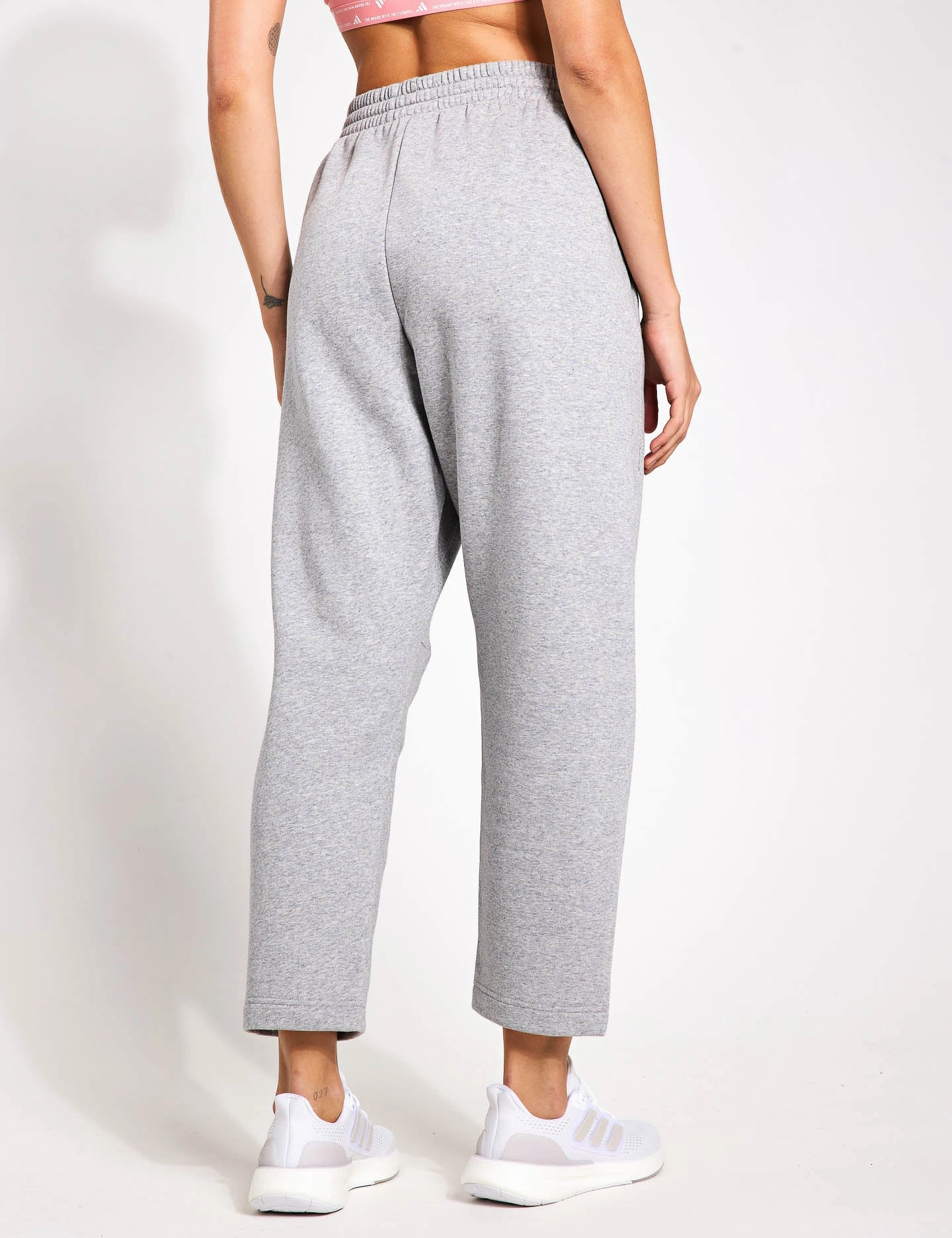 ALL SZN Fleece Barrel Leg Joggers - Medium Grey Heather Stretch waistband Hygienic Inner Layer