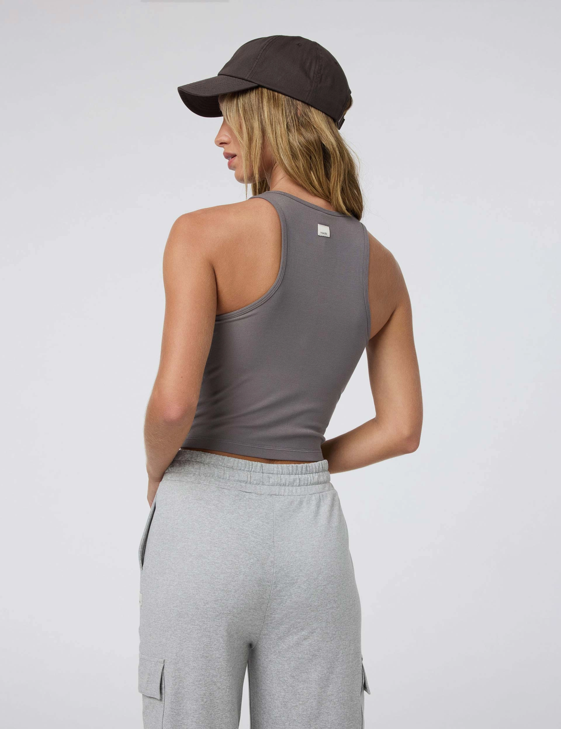 Recycled Material Blend Seam Free Technology Pose Plyo Tank - Chia