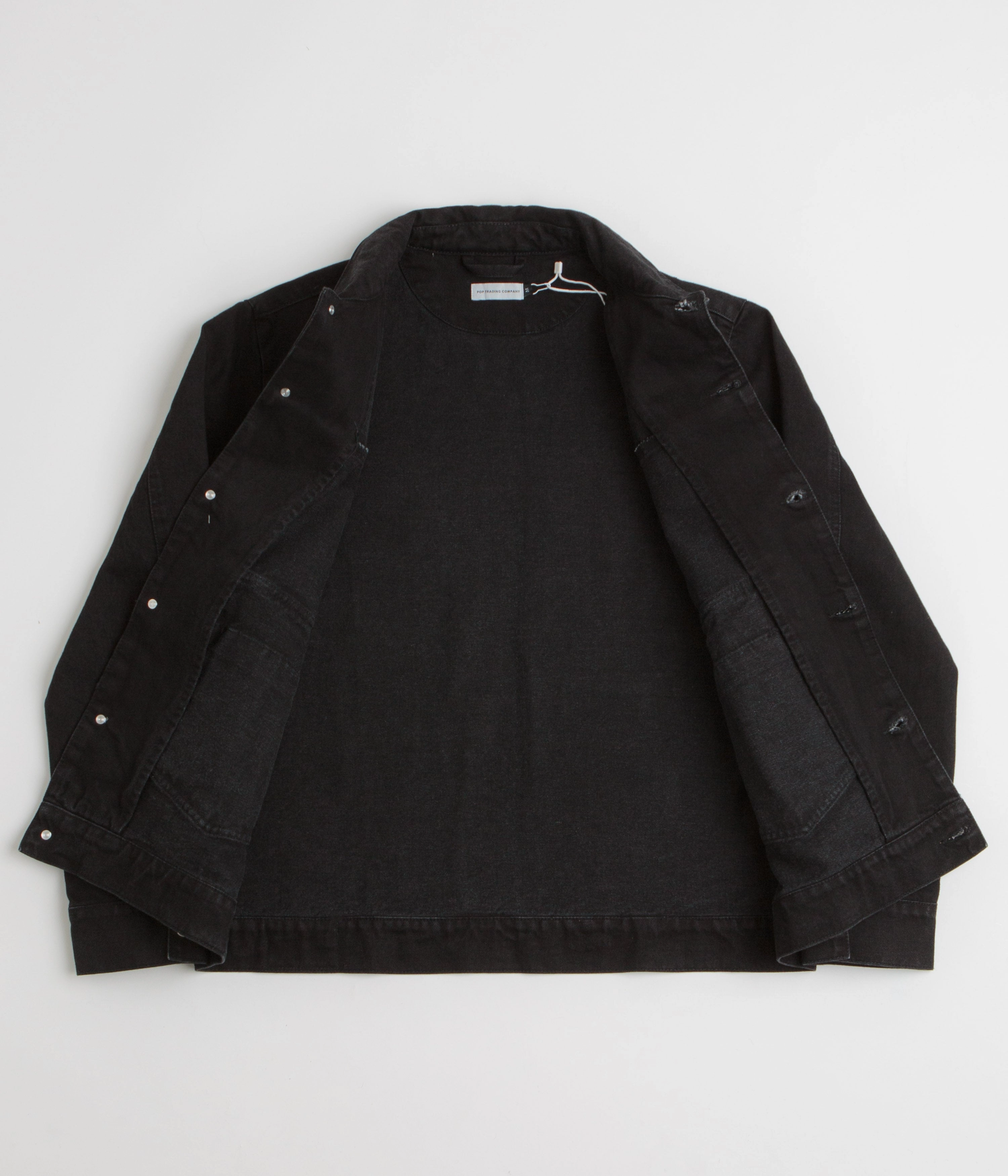 Altruism Pop Trading Company Full Button Denim Jacket - Rinsed Black