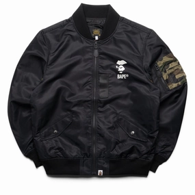 A Bathing Ape 1st Camo Bomber Jacket - Black Investment Eco Friendly Textile