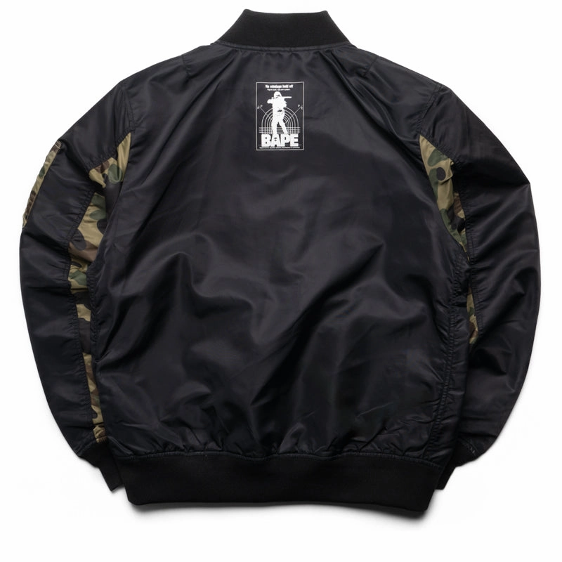 Versatile Outerwear Quick Drying A Bathing Ape 1st Camo Bomber Jacket - Black