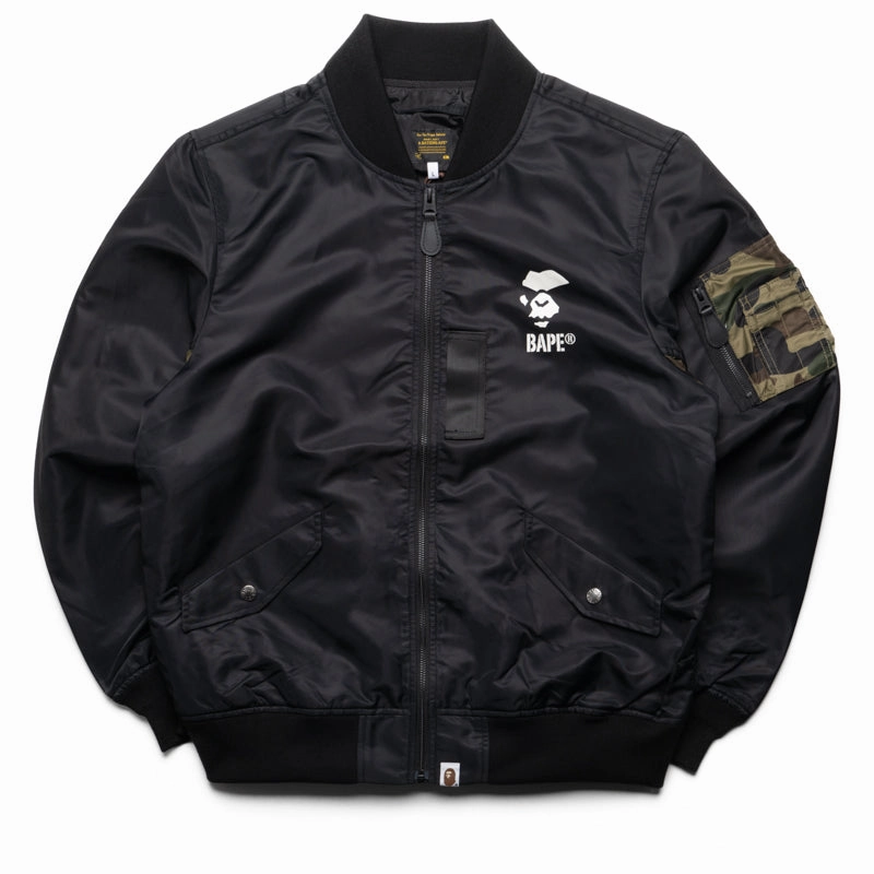 A Bathing Ape 1st Camo Bomber Jacket - Black Investment Eco Friendly Textile