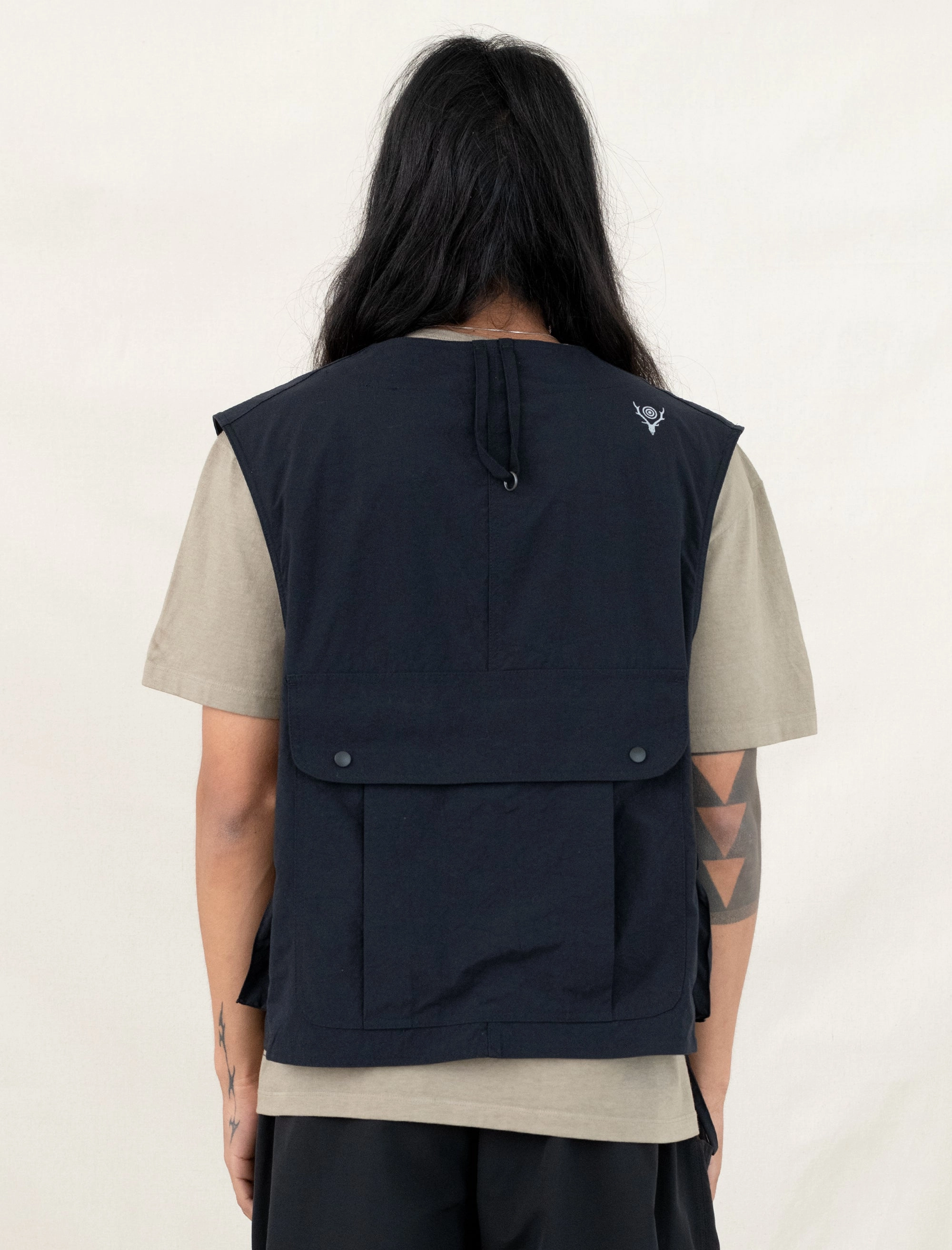 Tenkara Vest (Black) Abrasion Proof Shoulders
