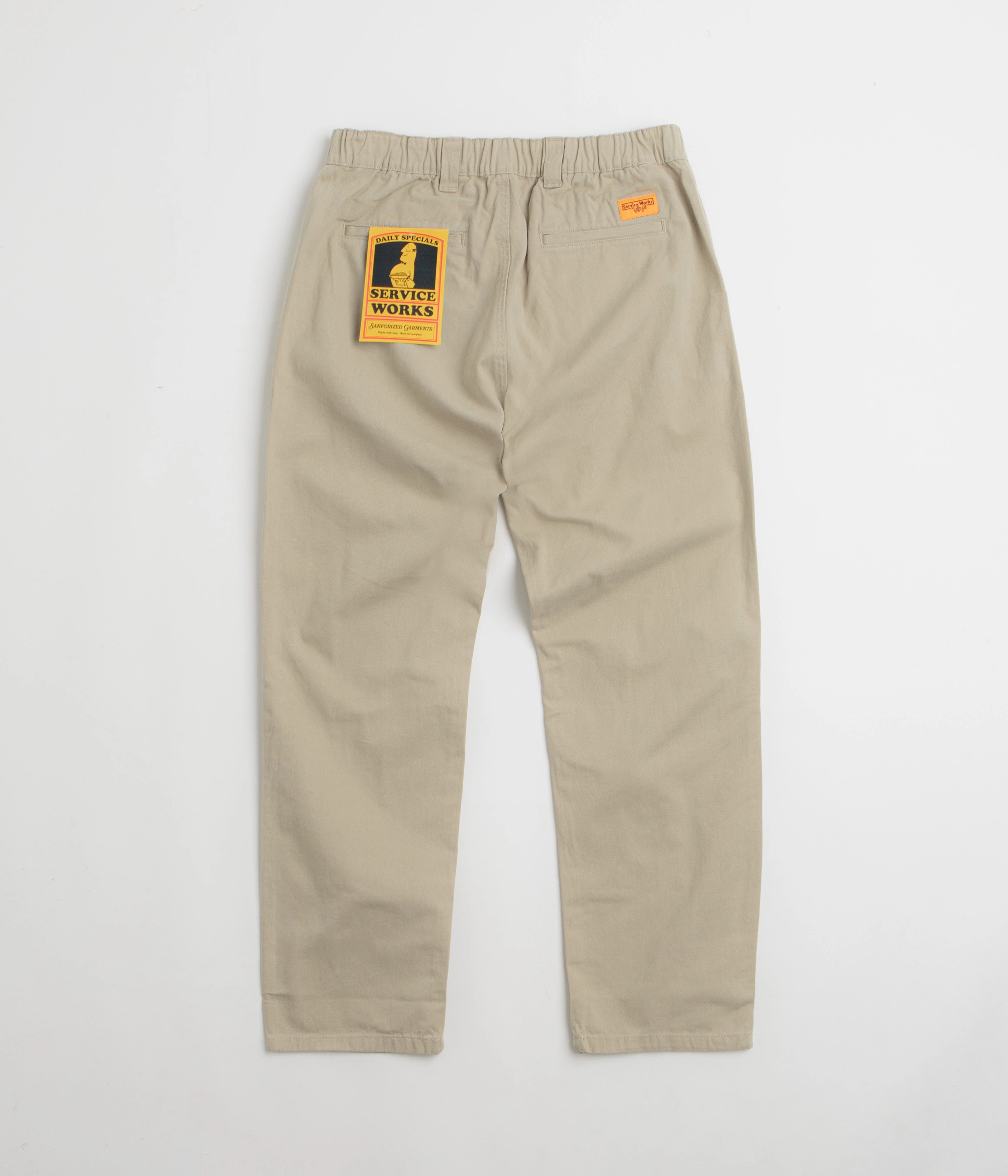 Service Works Drill Waiter Pants - Khaki StretchMaterial