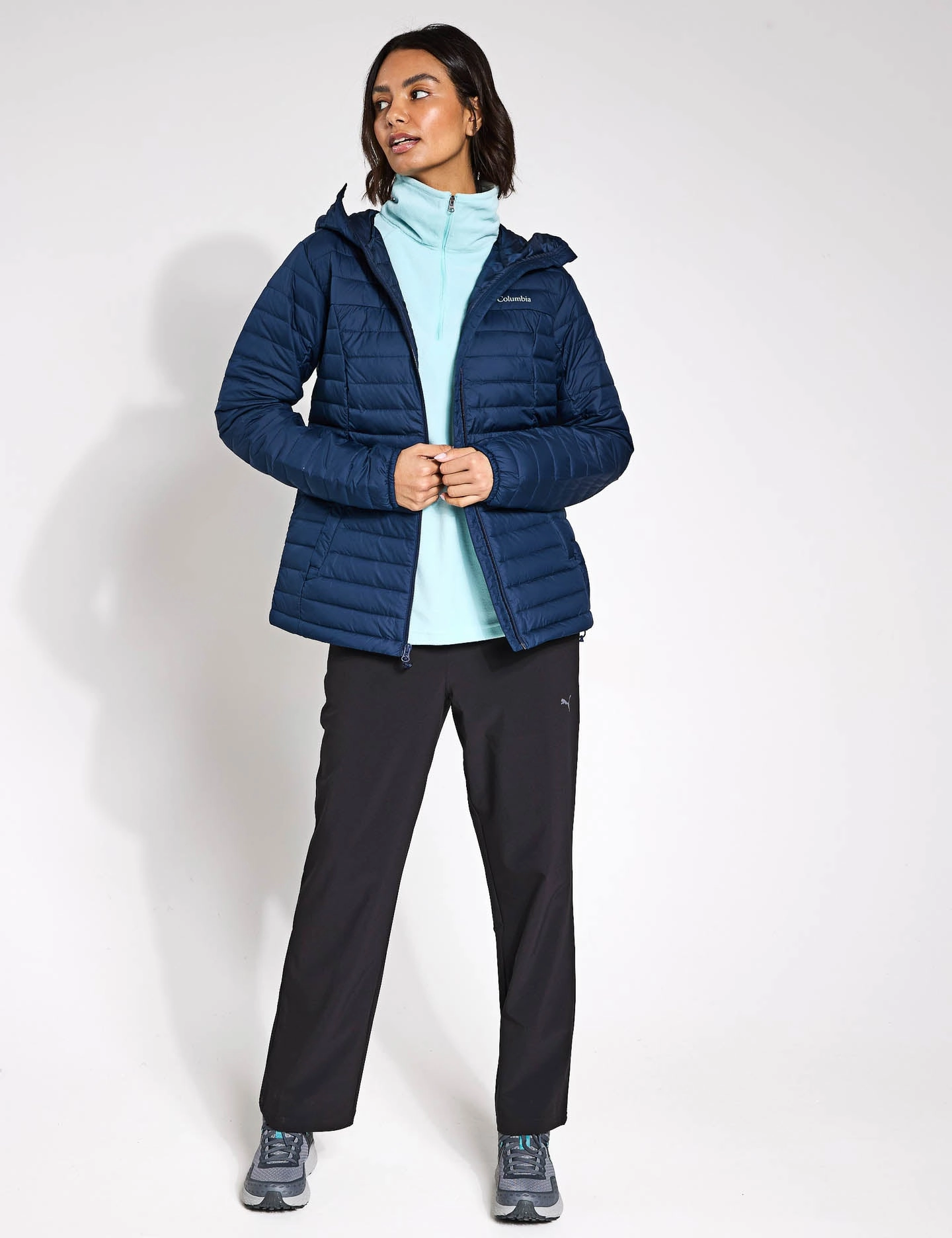 MultiPocket Layout Silver Falls II Hooded Insulated Jacket - Collegiate Navy