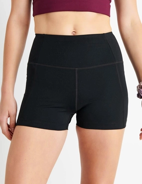 High Waisted Run Short - Black animal print shorts WideLegOpening