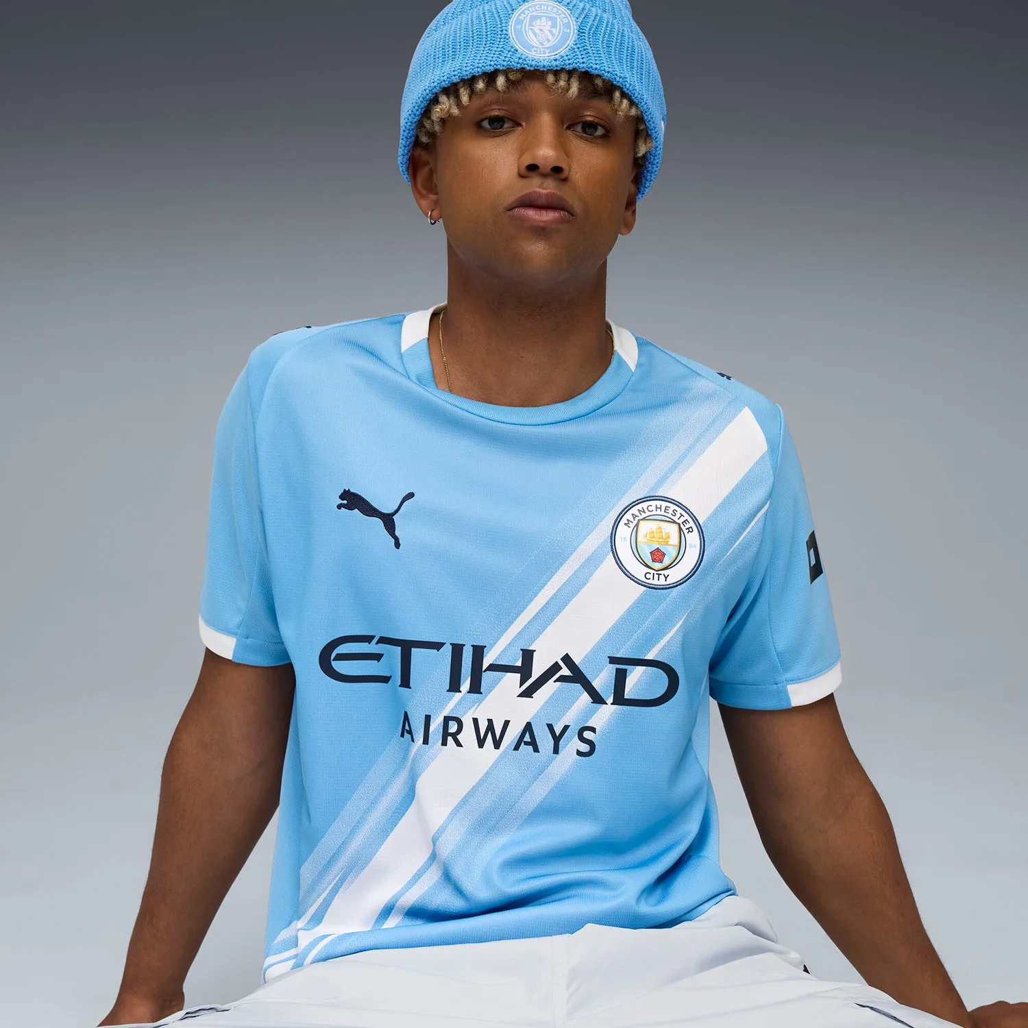 Manchester City 25/26 Home Jersey -Mens Late Breeze Calm Wave