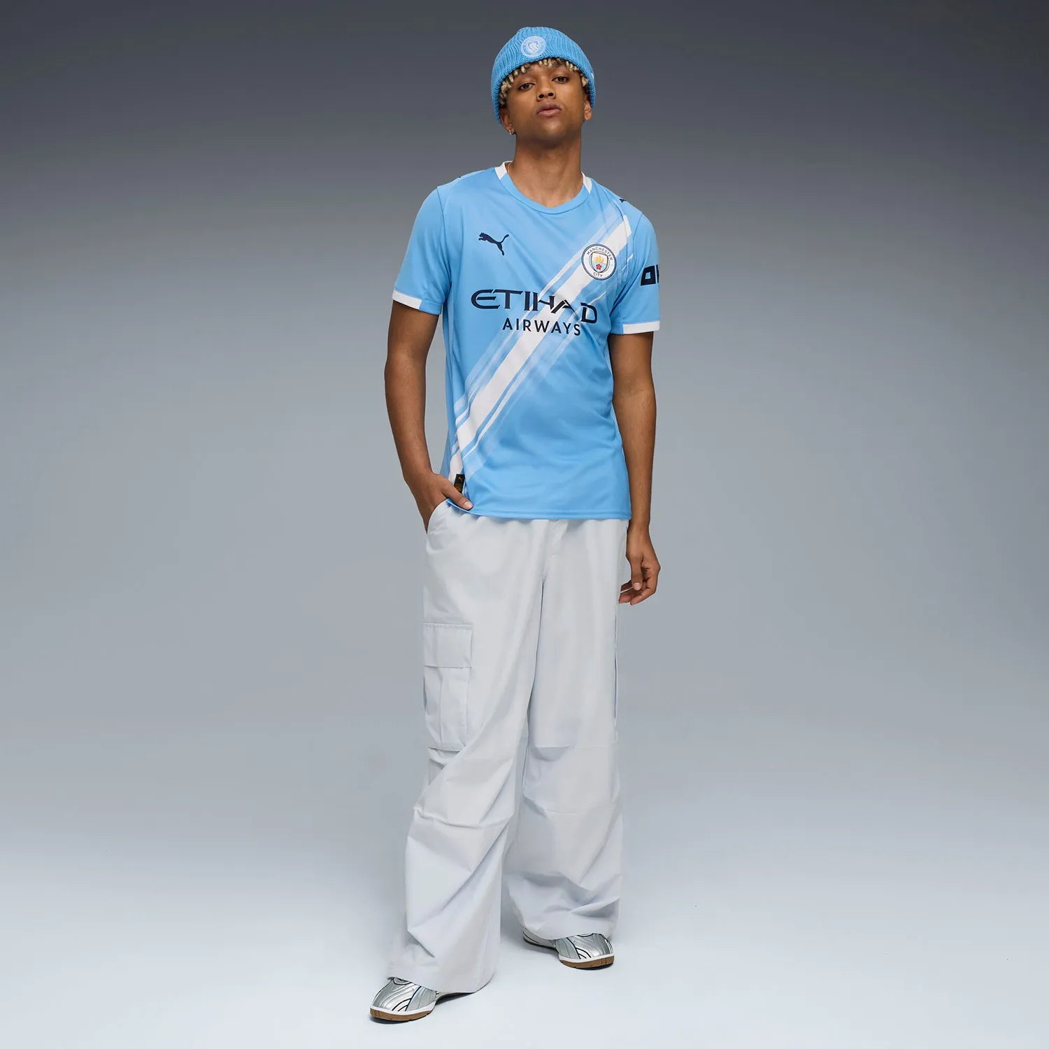 Manchester City 25/26 Home Jersey -Mens clean look CompactWeave