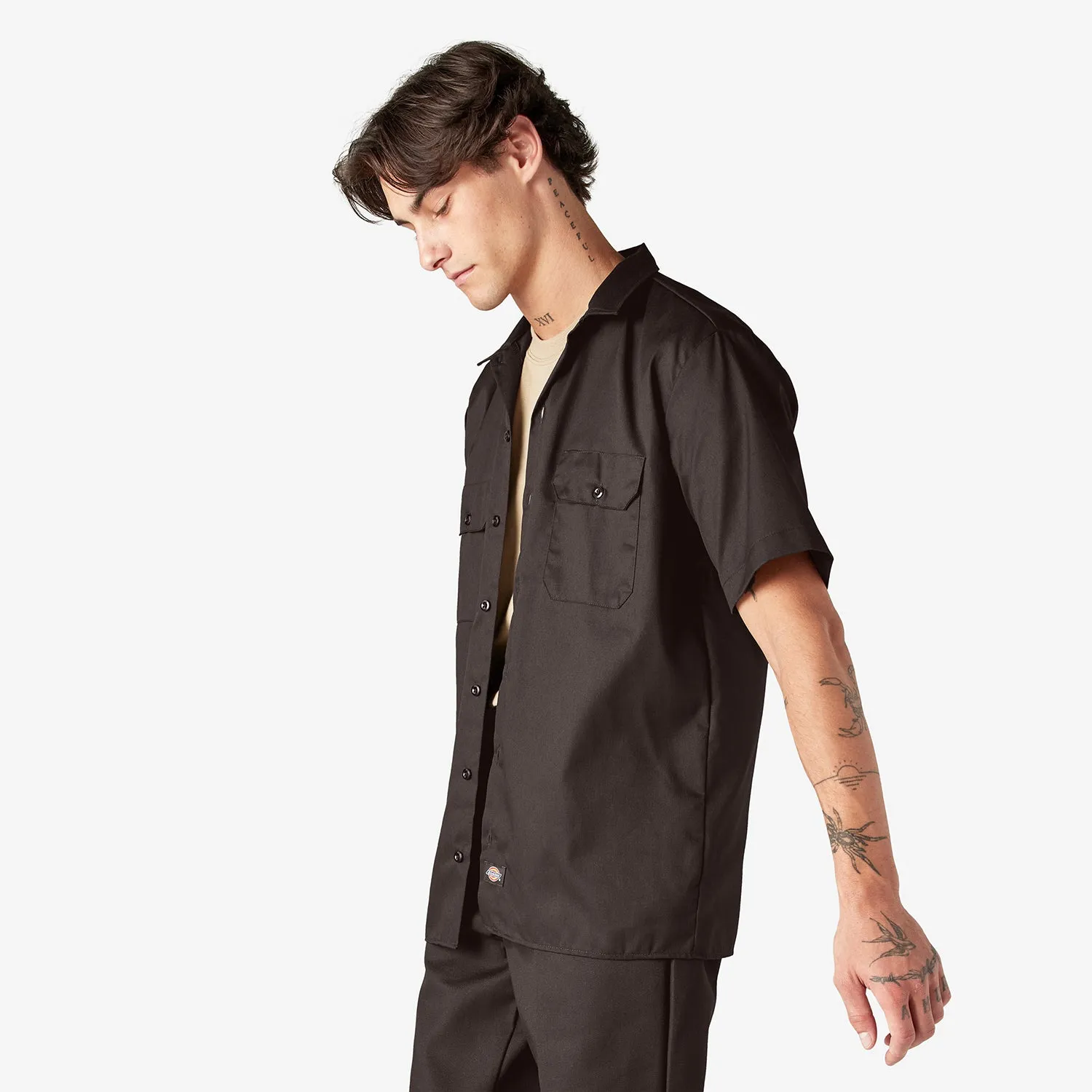 City Beat SS Twill Work Shirt - Mens