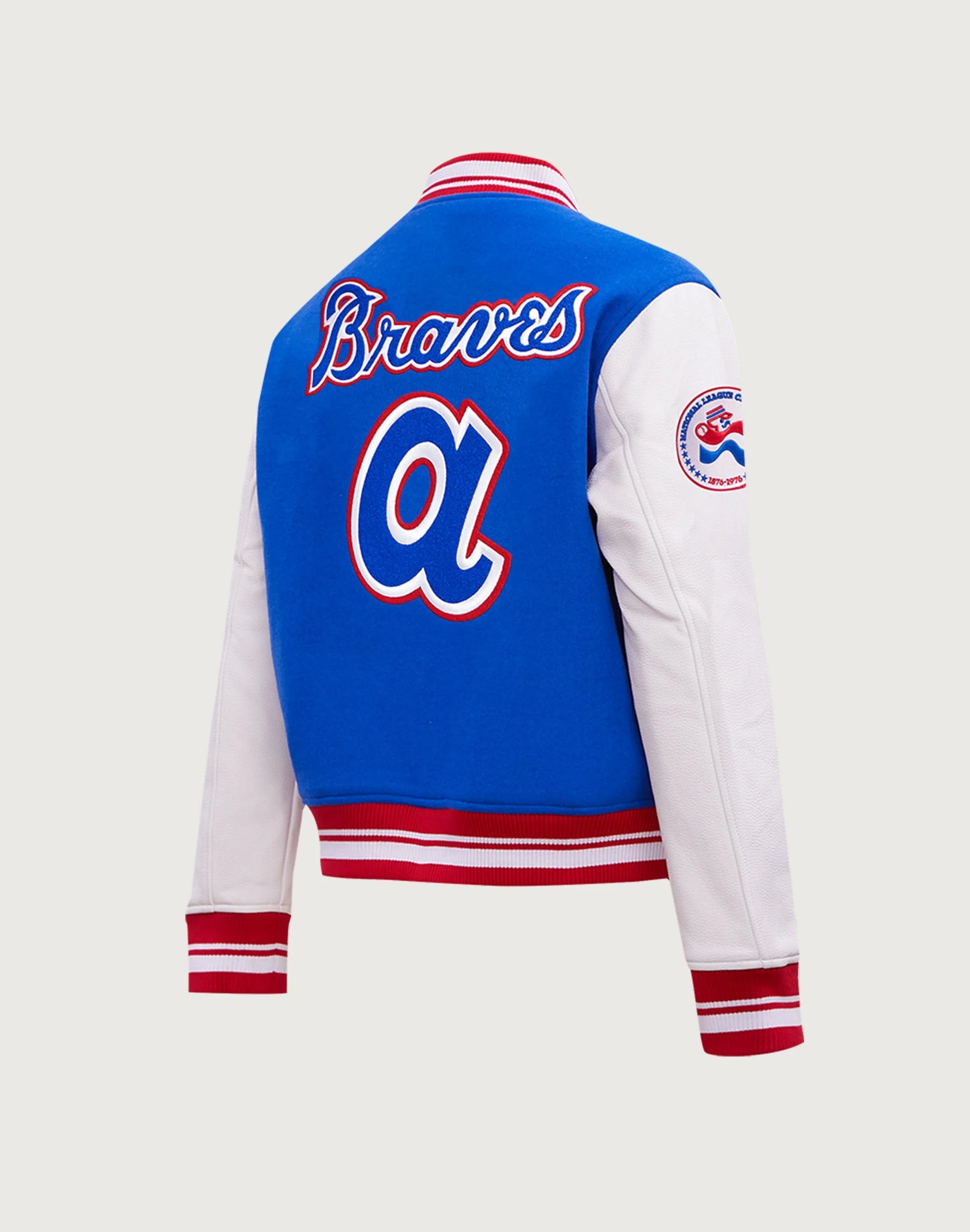 SoftTouchFinish Pro Standard MLB Atlanta Braves Retro Classic Wool Varsity Jacket