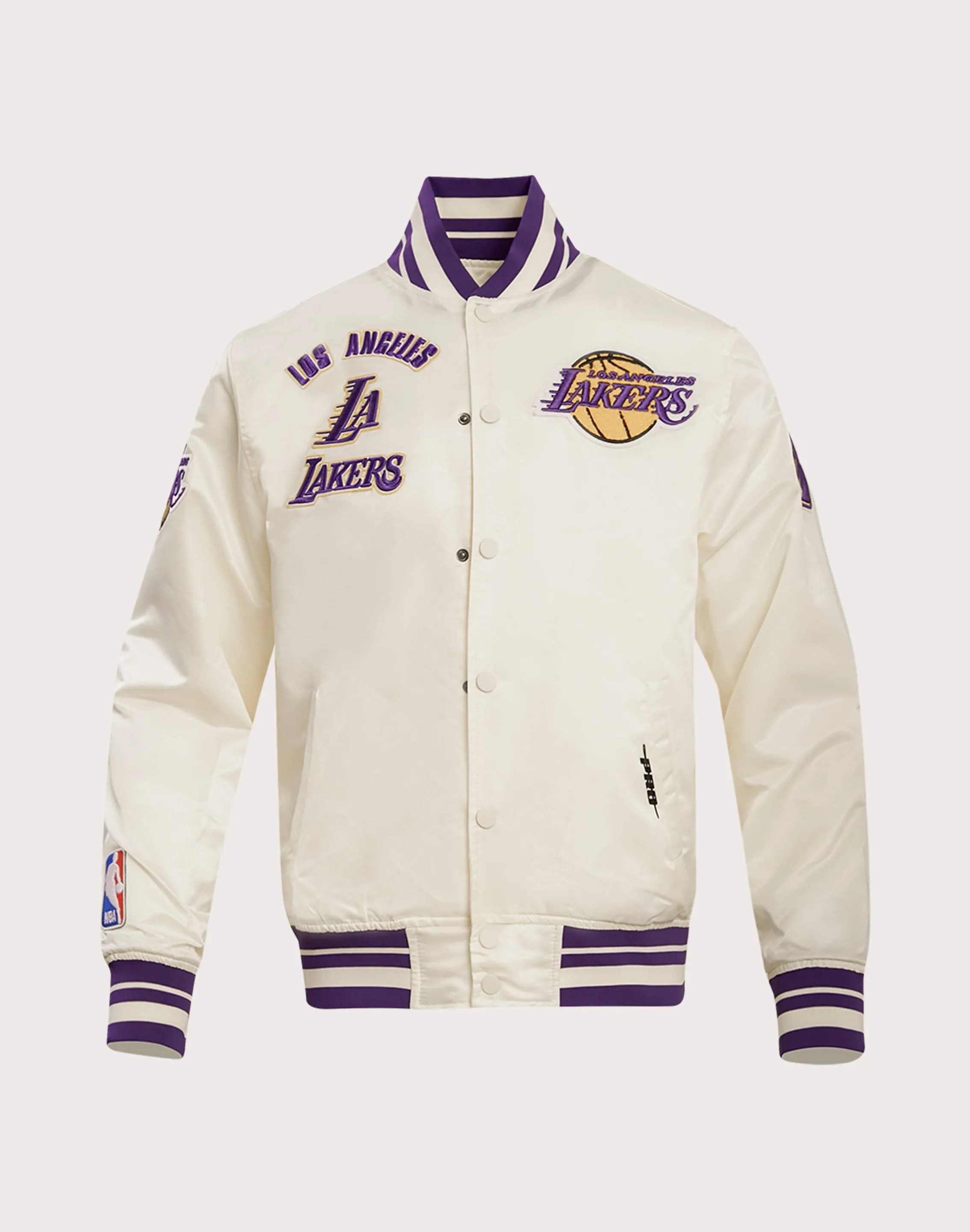 Pro Standard NBA Los Angeles Lakers Retro Classic Rib Satin Jacket FourWayStretch Speed Soul