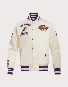 Pro Standard NBA Los Angeles Lakers Retro Classic Rib Satin Jacket FourWayStretch Speed Soul