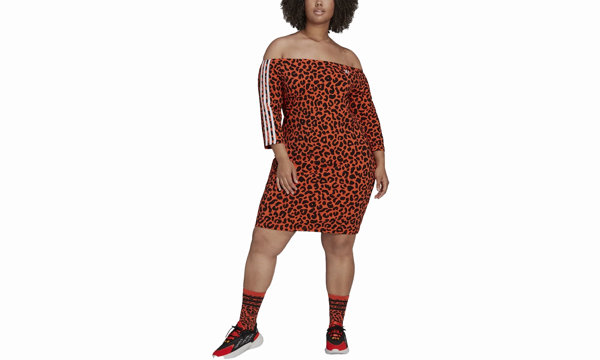 Wild Mood Printed Dress X Rich Mnisi Shirt "True Orange / Black"