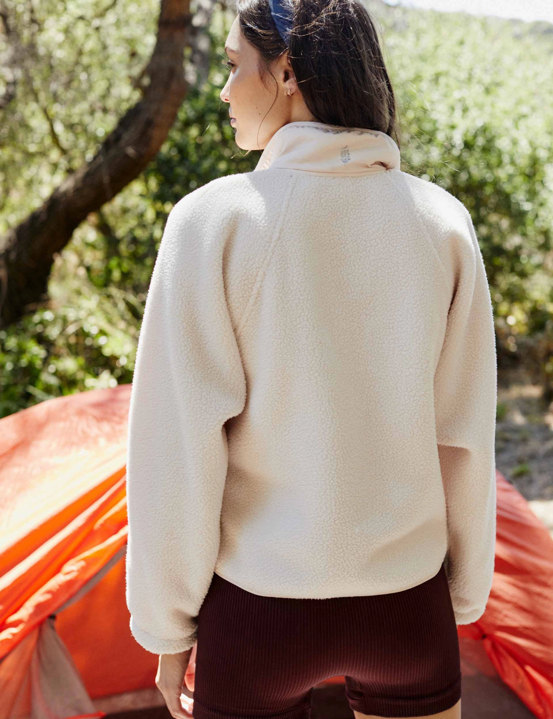Hit The Slopes Fleece Jacket - Canvas Reflective Trim Flat Lock Stitching
