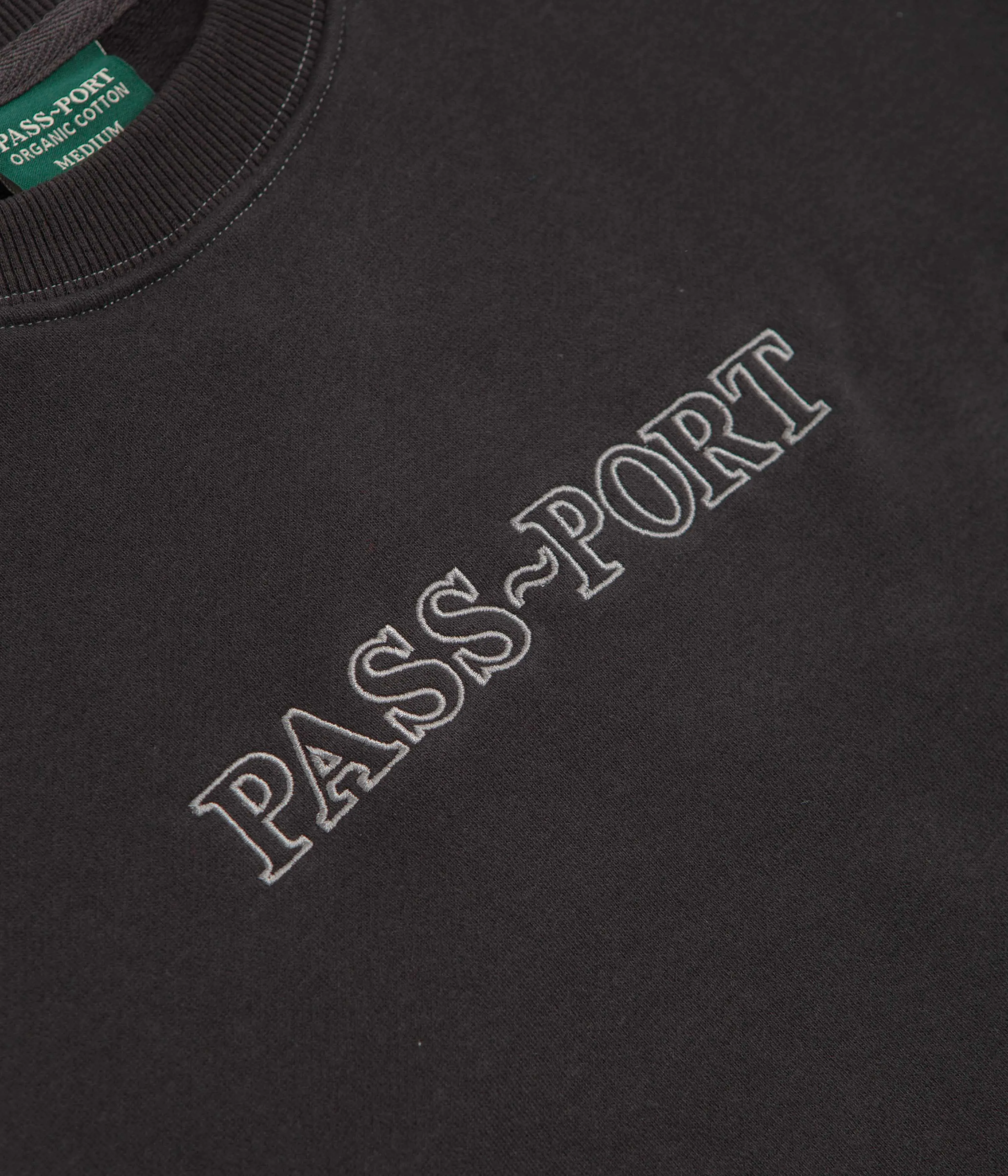 Pass Port Official Organic Fleece Sweatshirt - Vintage Black Floral Print