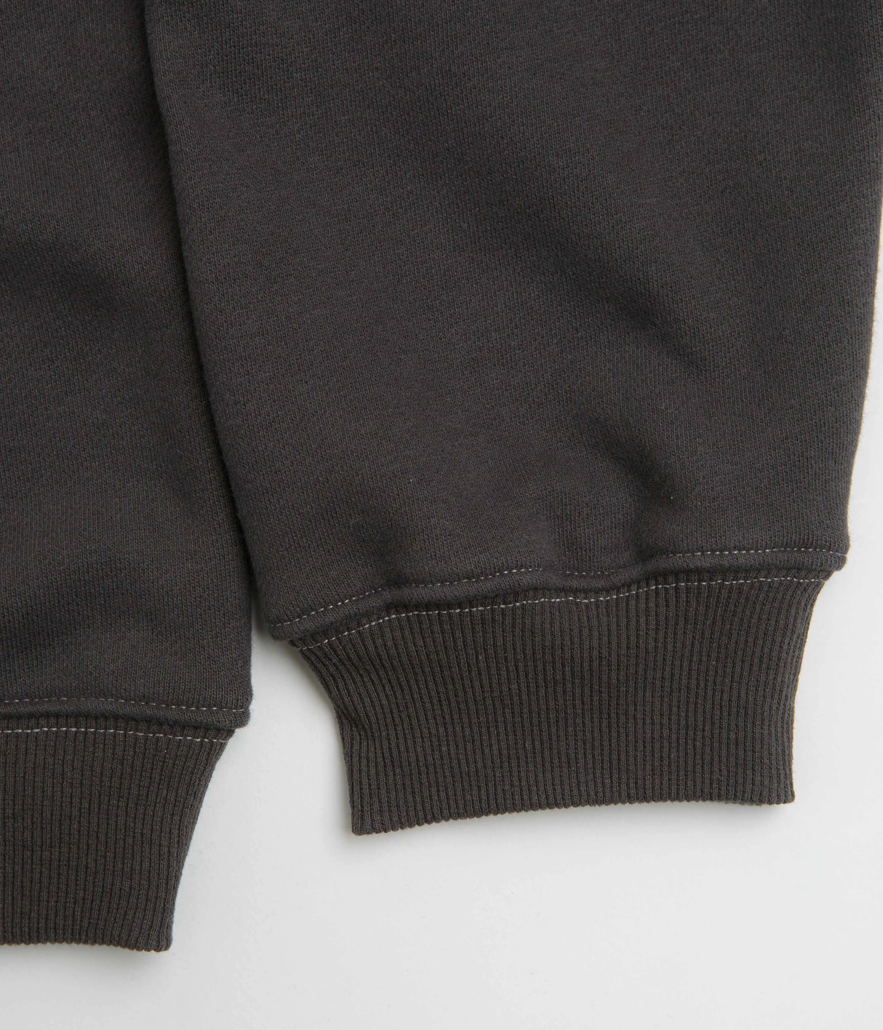 Pass Port Official Organic Fleece Sweatshirt - Vintage Black Tailored Fit Classic Style