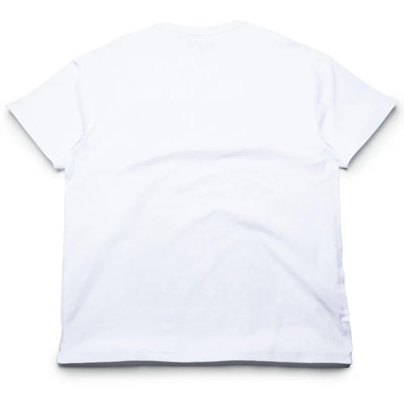 Purple Brand Fight Tee - White coastal climate Ruffled edges