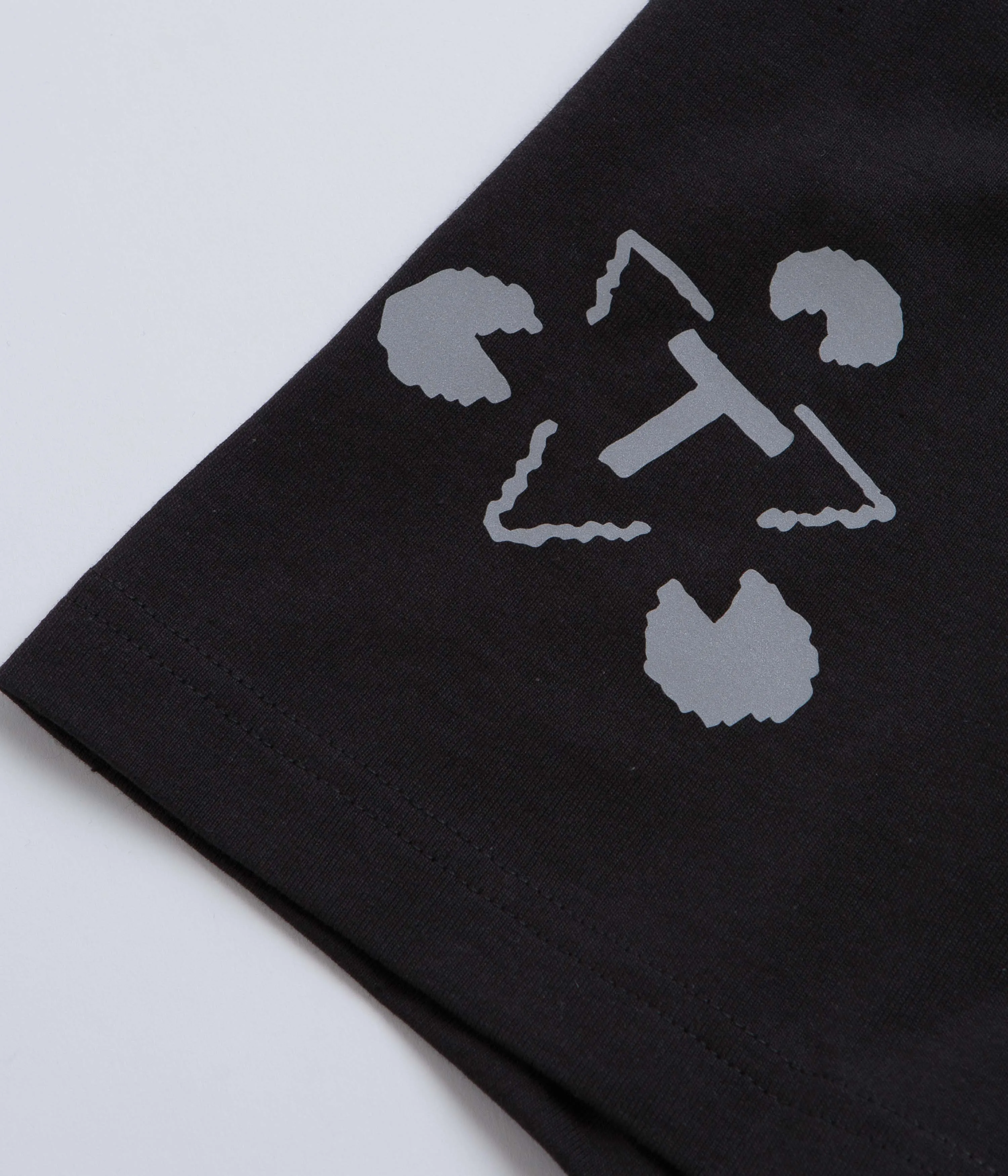 The Trilogy Tapes Logo T-Shirt - Black Minimalist Design